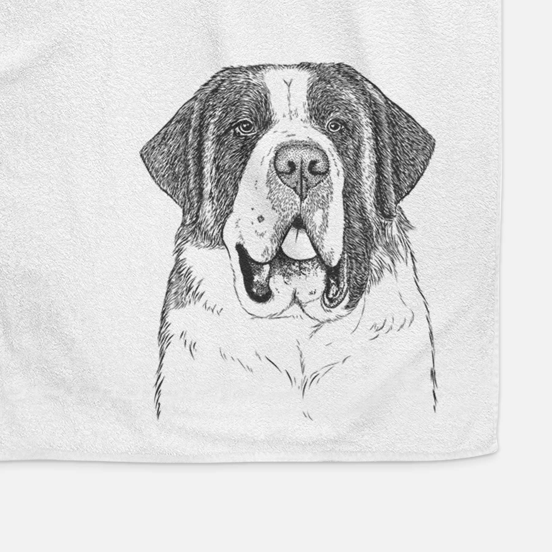 Thor the Saint Bernard Decorative Hand Towel