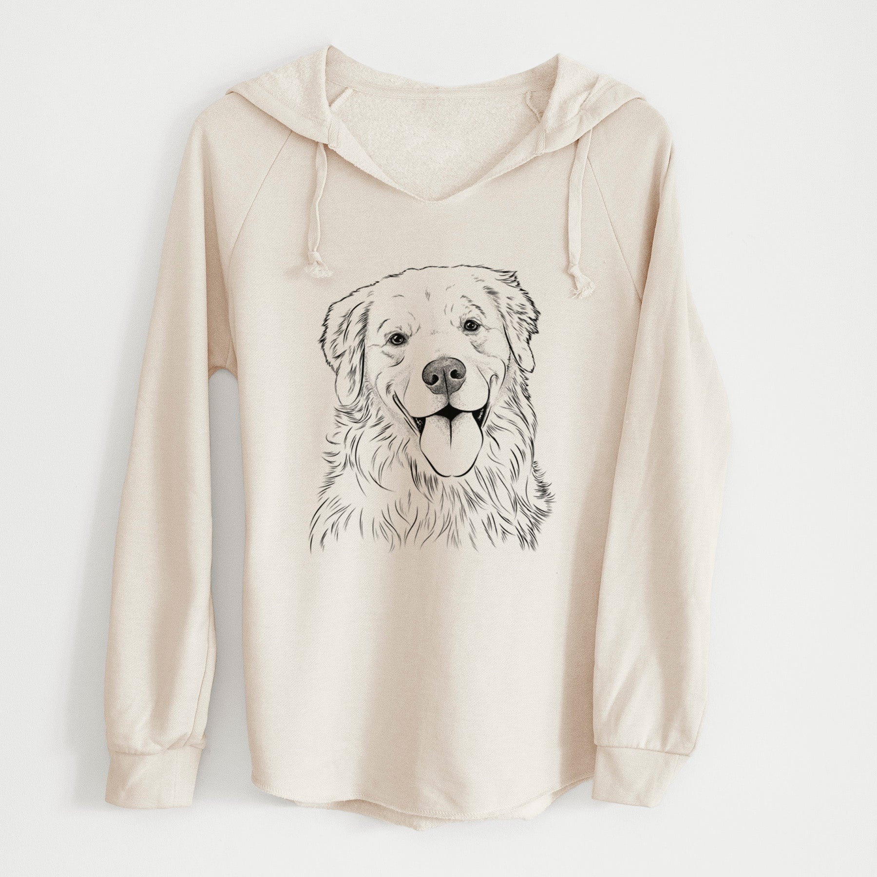 Bare Ticket the Golden Retriever - Cali Wave Hooded Sweatshirt