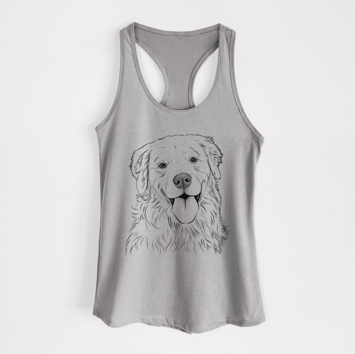 Ticket the Golden Retriever - Women&#39;s Racerback Tanktop