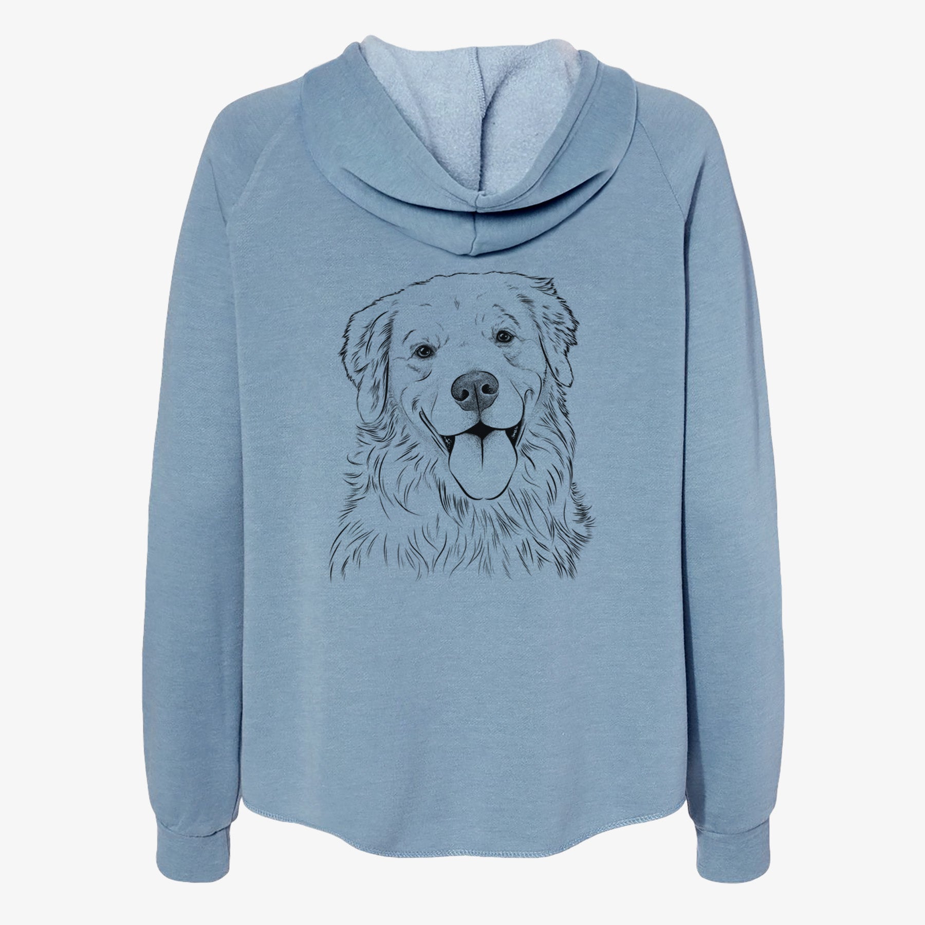 Ticket the Golden Retriever - Women's Cali Wave Zip-Up Sweatshirt