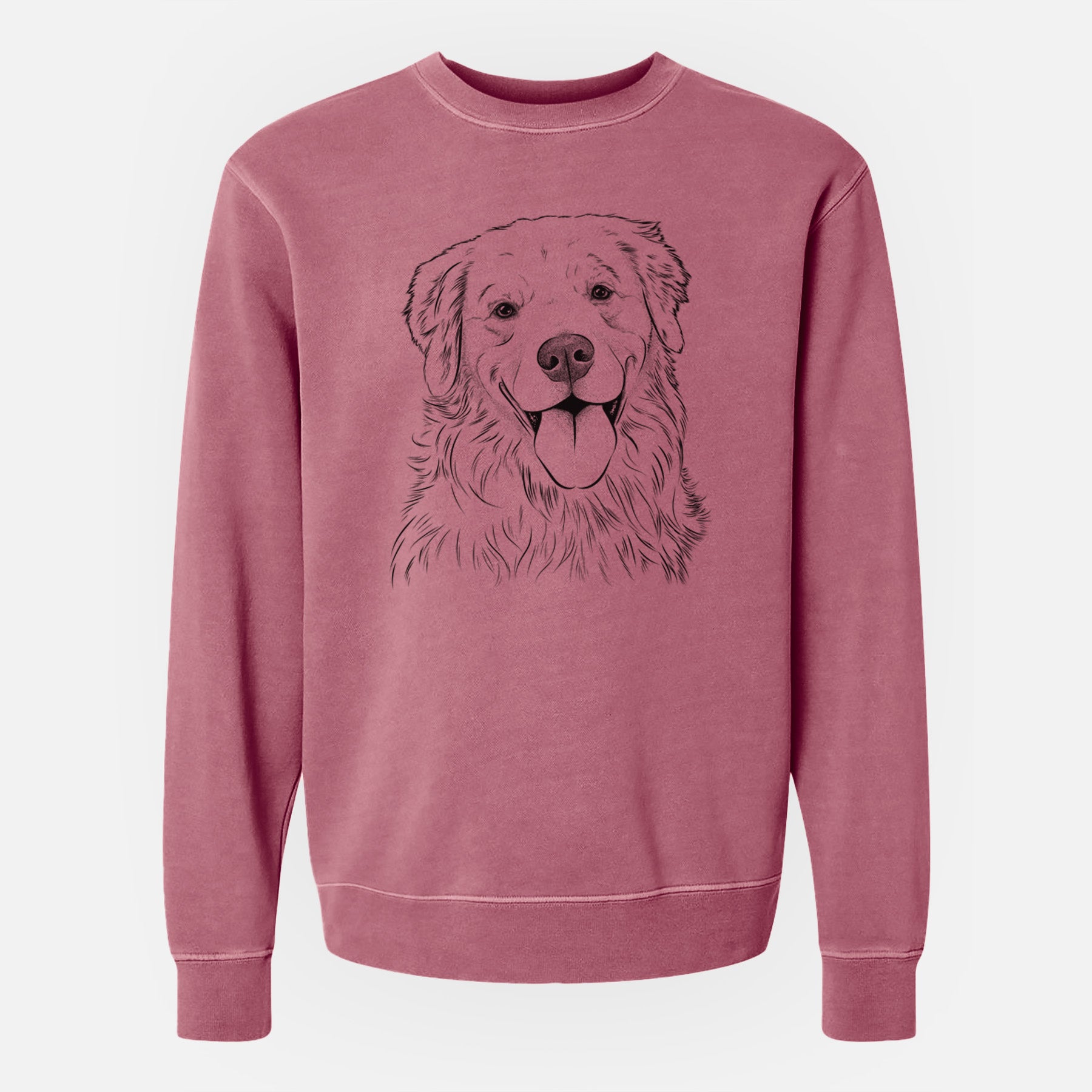 Bare Ticket the Golden Retriever - Unisex Pigment Dyed Crew Sweatshirt