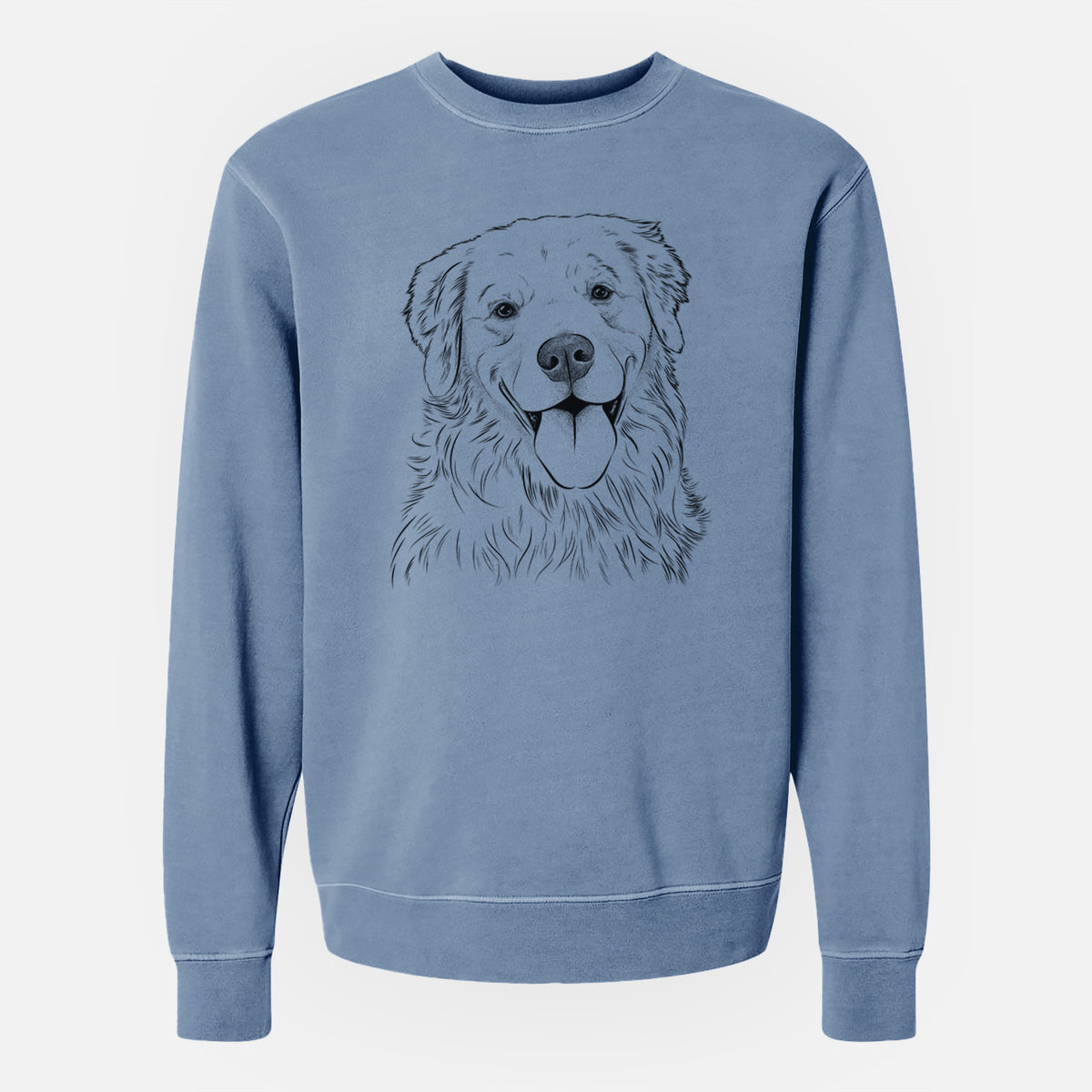 Bare Ticket the Golden Retriever - Unisex Pigment Dyed Crew Sweatshirt