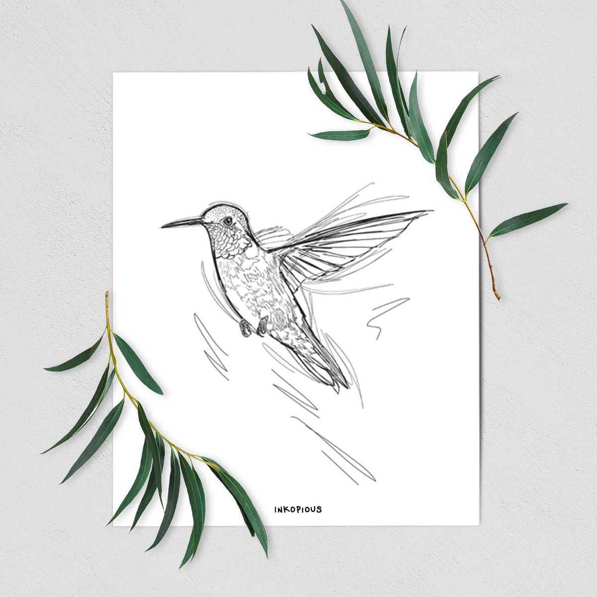 Tiki the Hummingbird Art Print