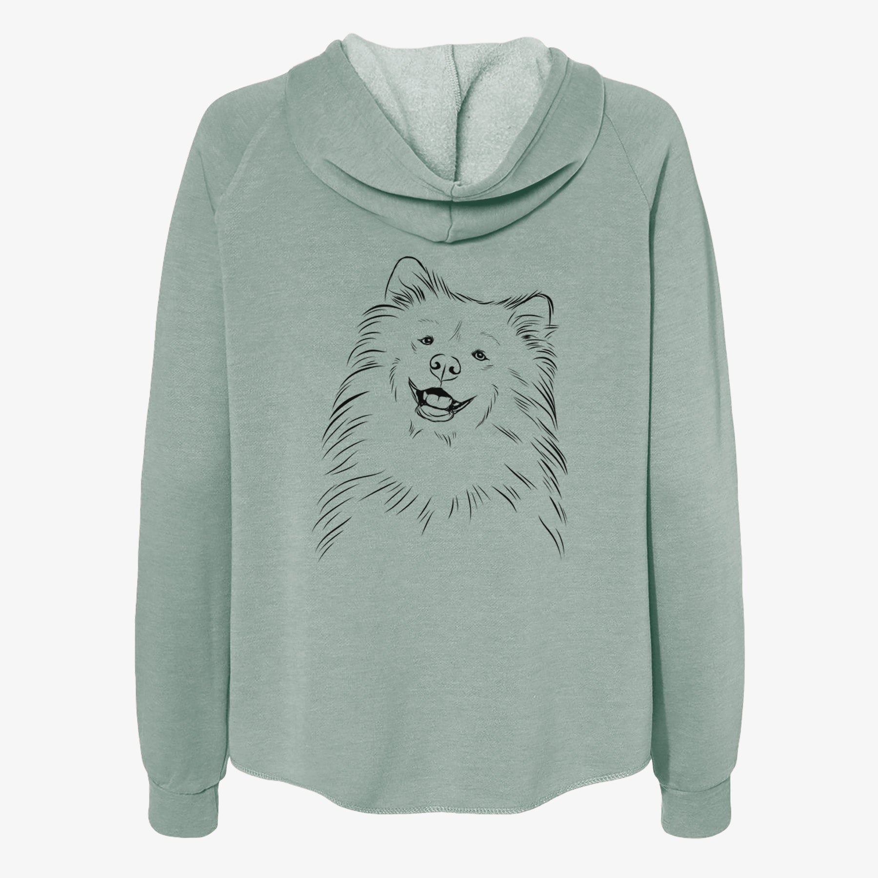 Tillie the Samoyed - Women's Cali Wave Zip-Up Sweatshirt