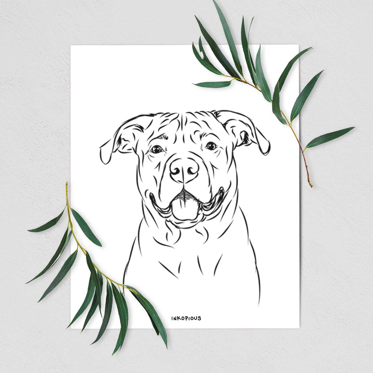 Timmy the Mixed Breed Art Print
