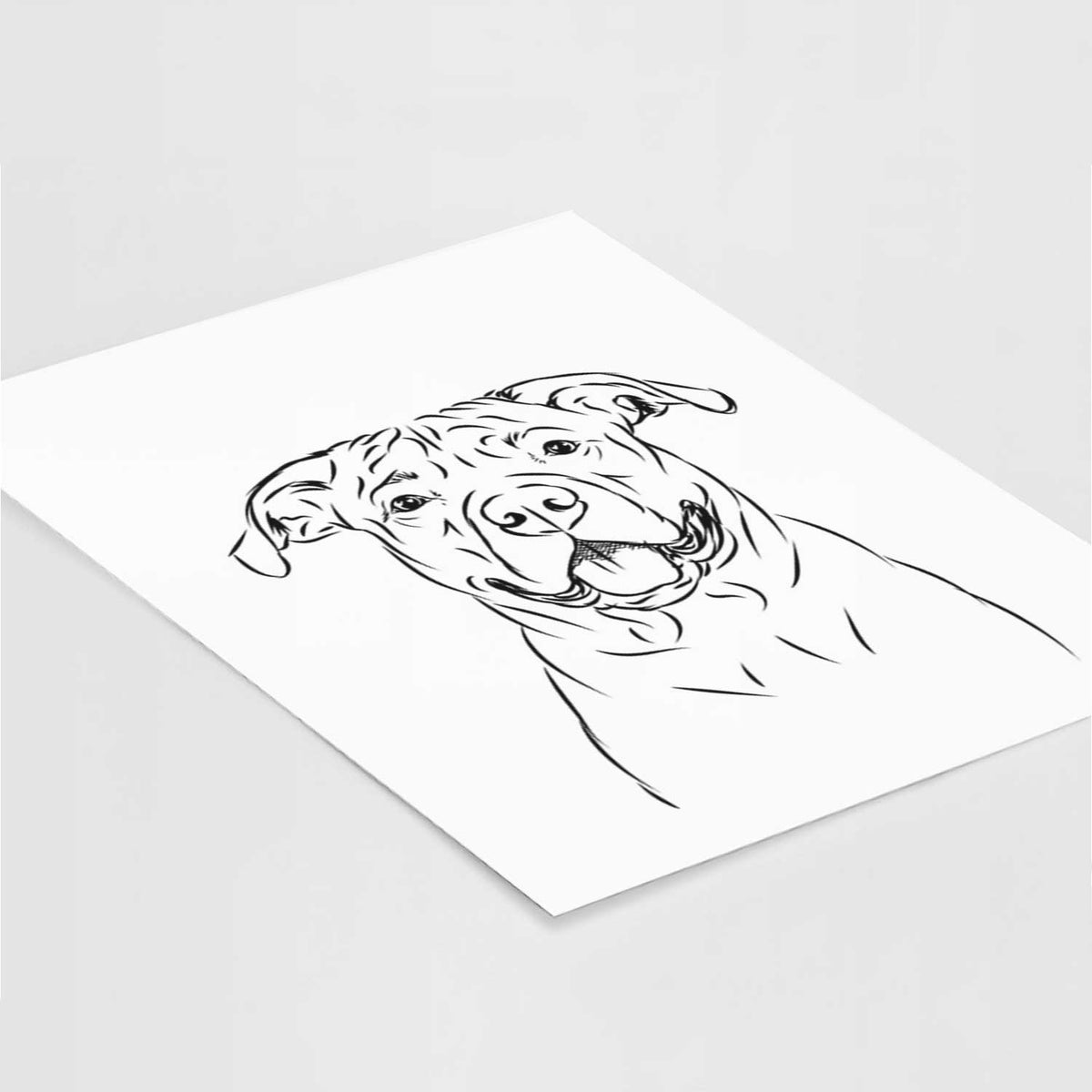 Timmy the Mixed Breed Art Print