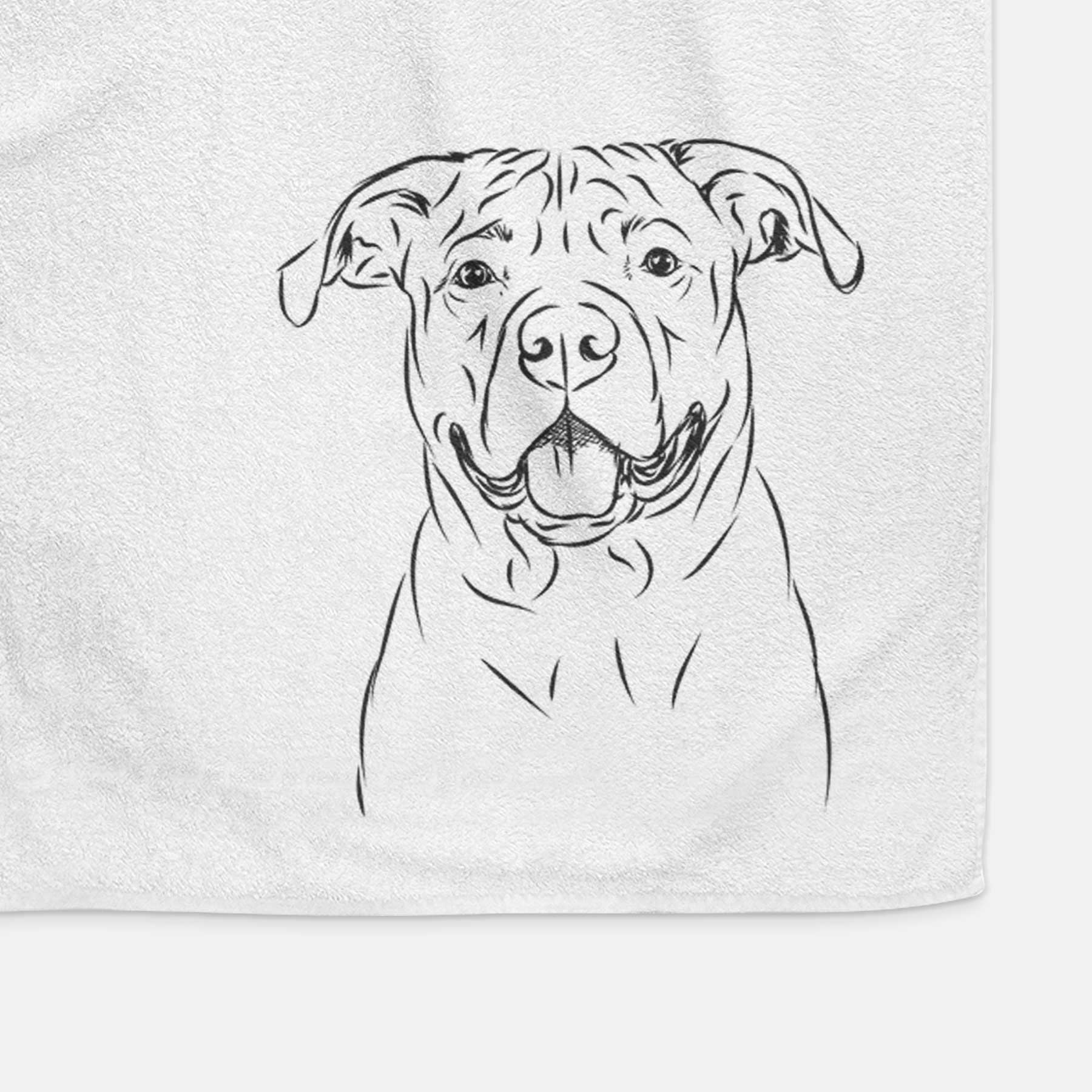 Timmy the Mixed Breed Decorative Hand Towel