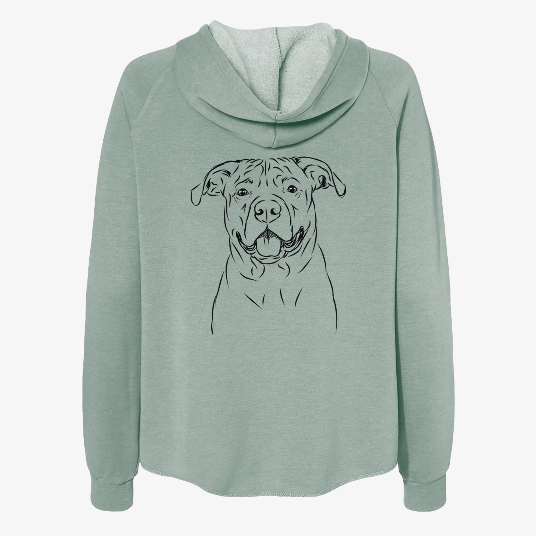 Timmy the Mixed Breed - Women's Cali Wave Zip-Up Sweatshirt