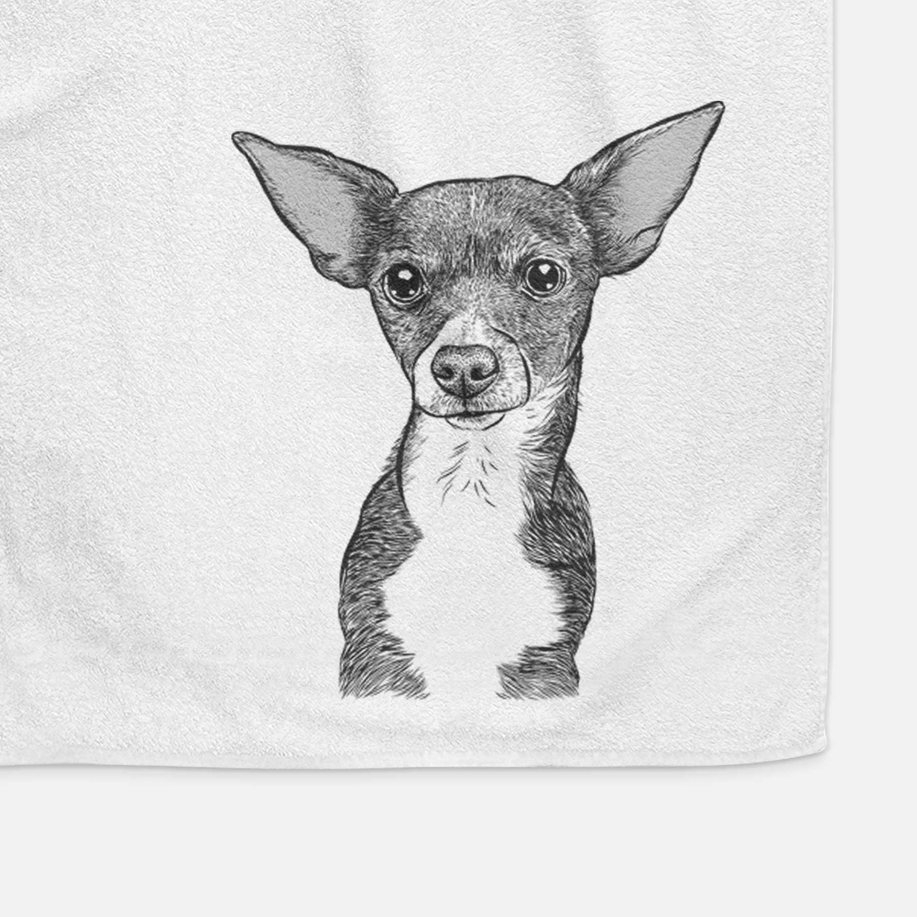 Tiny Archie the Mixed Breed Decorative Hand Towel