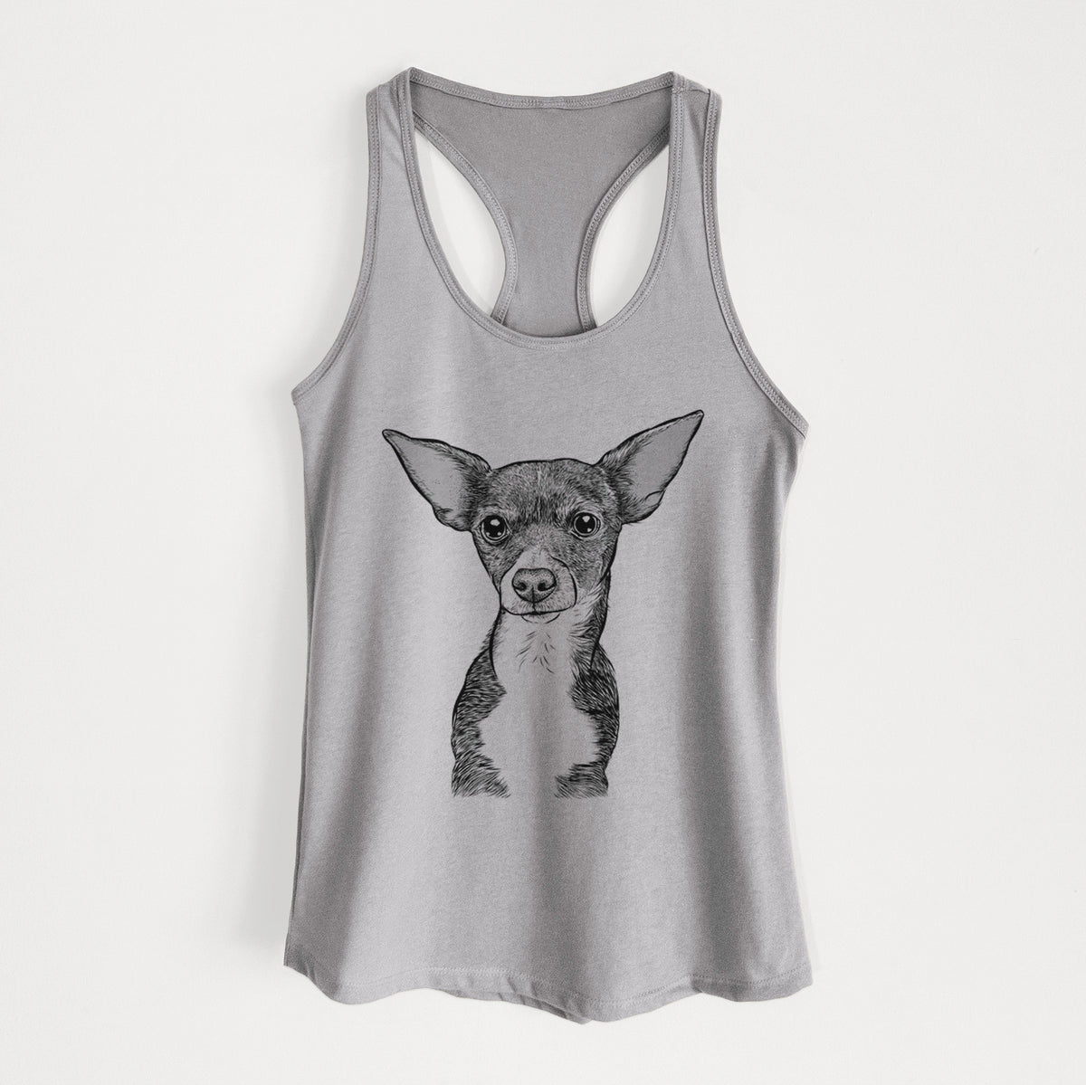 Tiny Archie the Mixed Breed - Women&#39;s Racerback Tanktop