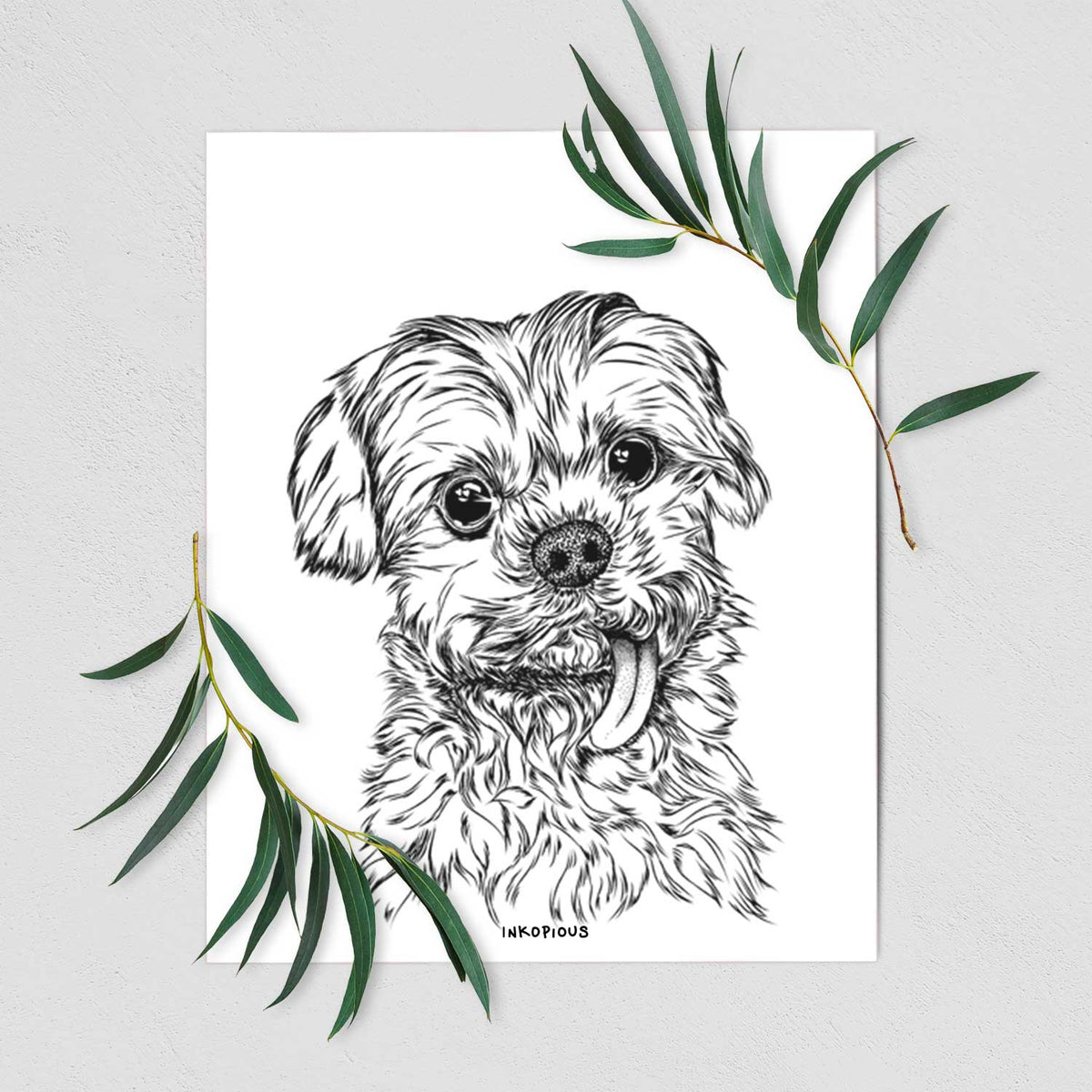 Tiny Titan the Shih Tzu Art Print