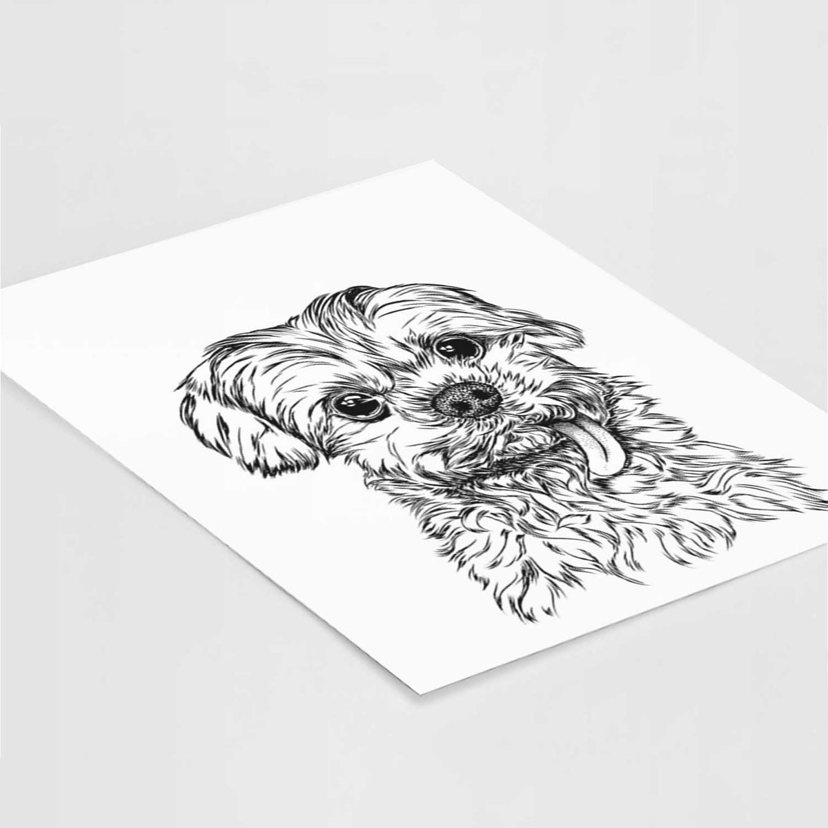 Tiny Titan the Shih Tzu Art Print