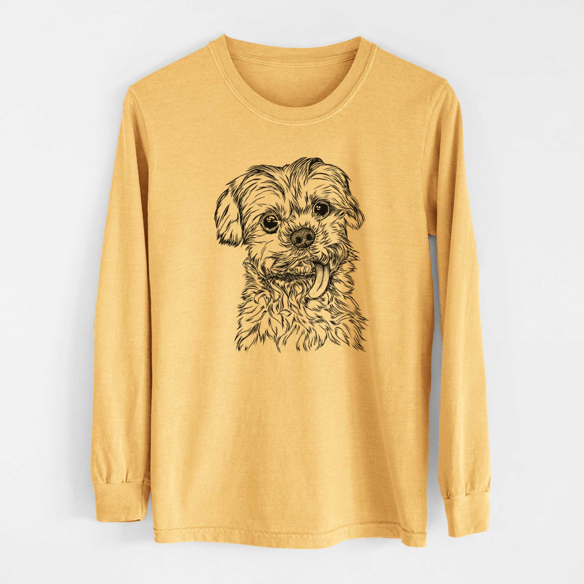 Bare Tiny Titan the Shih Tzu - Heavyweight 100% Cotton Long Sleeve