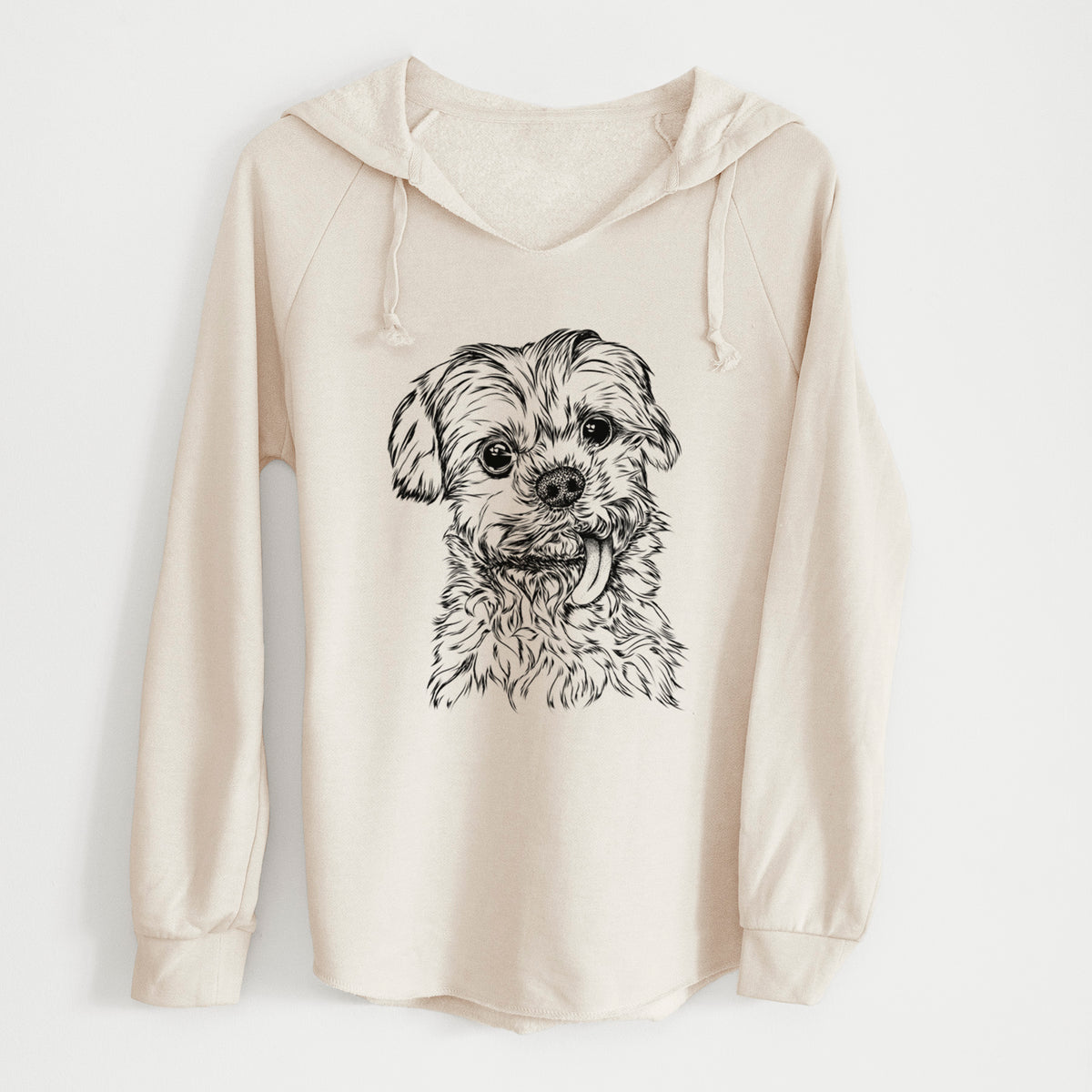 Bare Tiny Titan the Shih Tzu - Cali Wave Hooded Sweatshirt