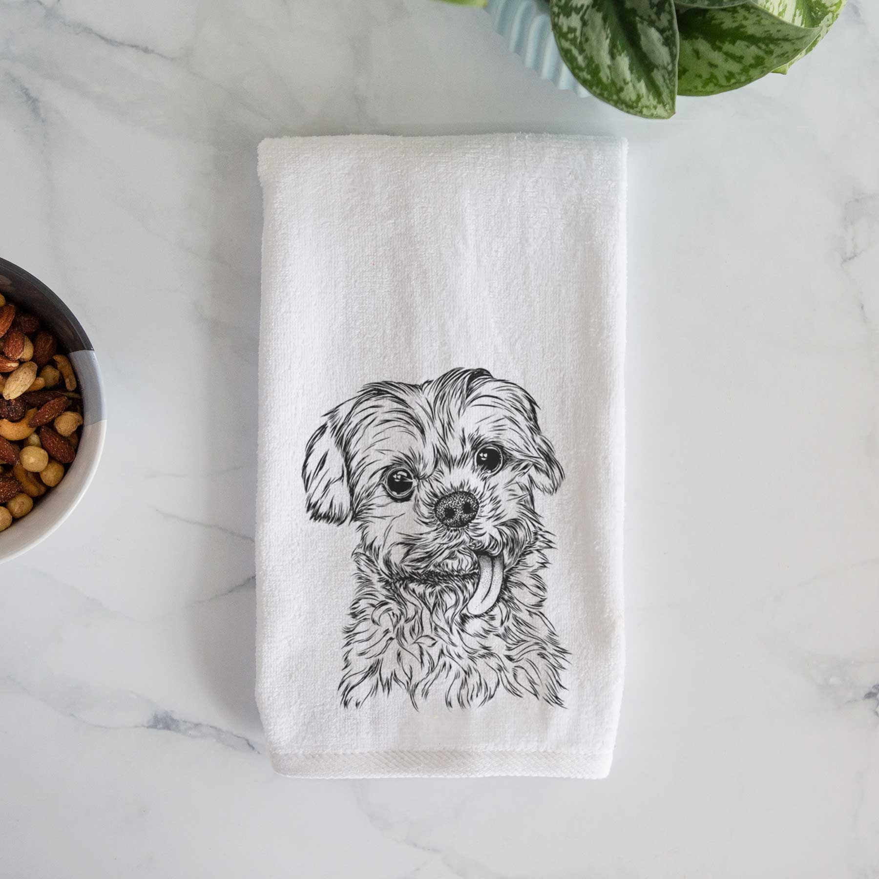 Tiny Titan the Shih Tzu Decorative Hand Towel