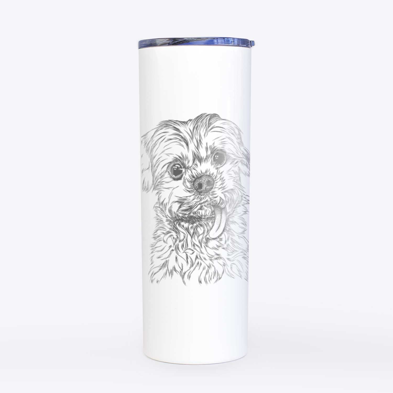 Tiny Titan the Shih Tzu - 20oz Skinny Tumbler