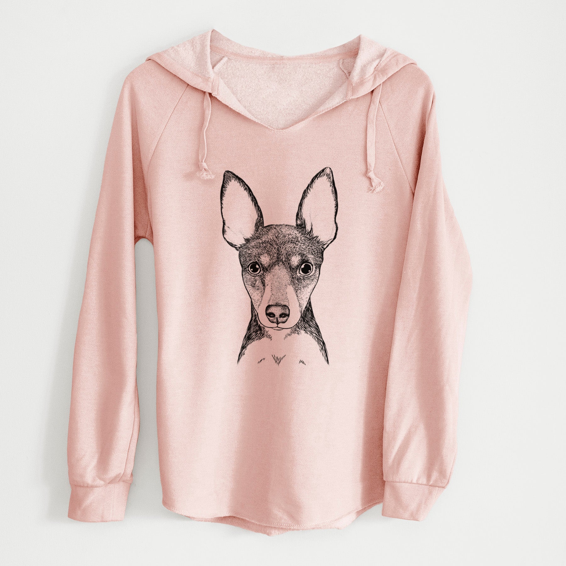 Bare Tiny the Toy Fox Terrier - Cali Wave Hooded Sweatshirt