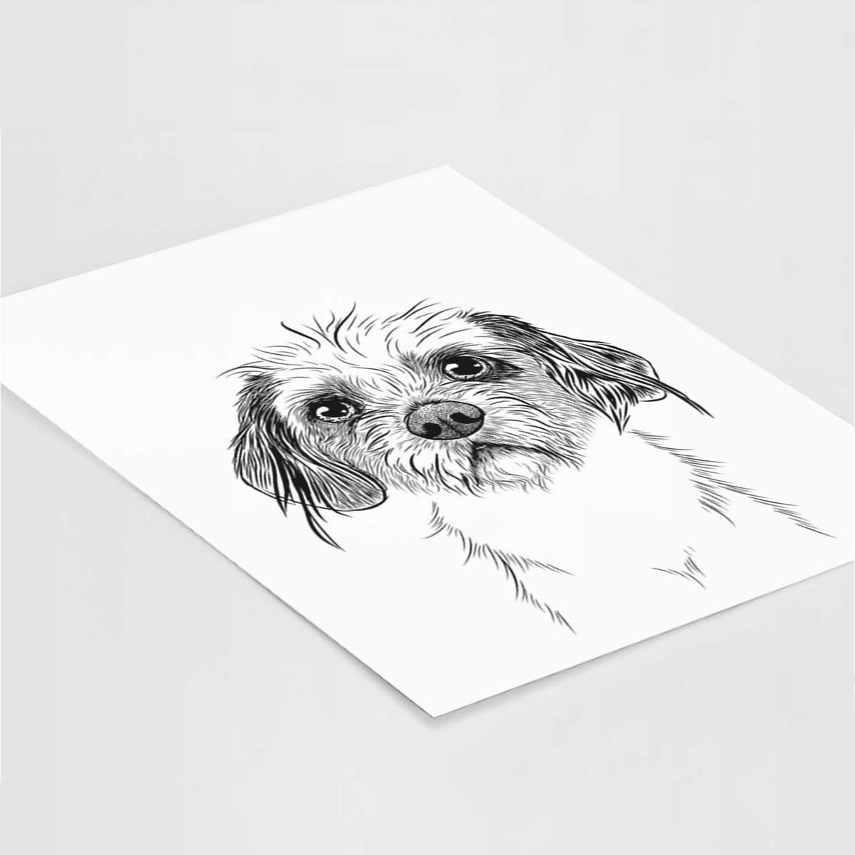 Tiny Tucker the Mixed Breed Art Print