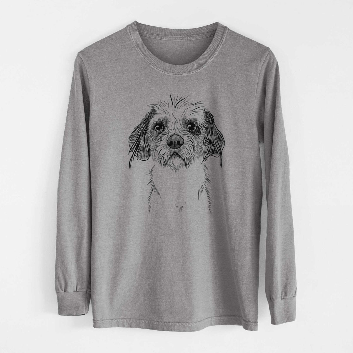 Bare Tiny Tucker the Mixed Breed - Heavyweight 100% Cotton Long Sleeve