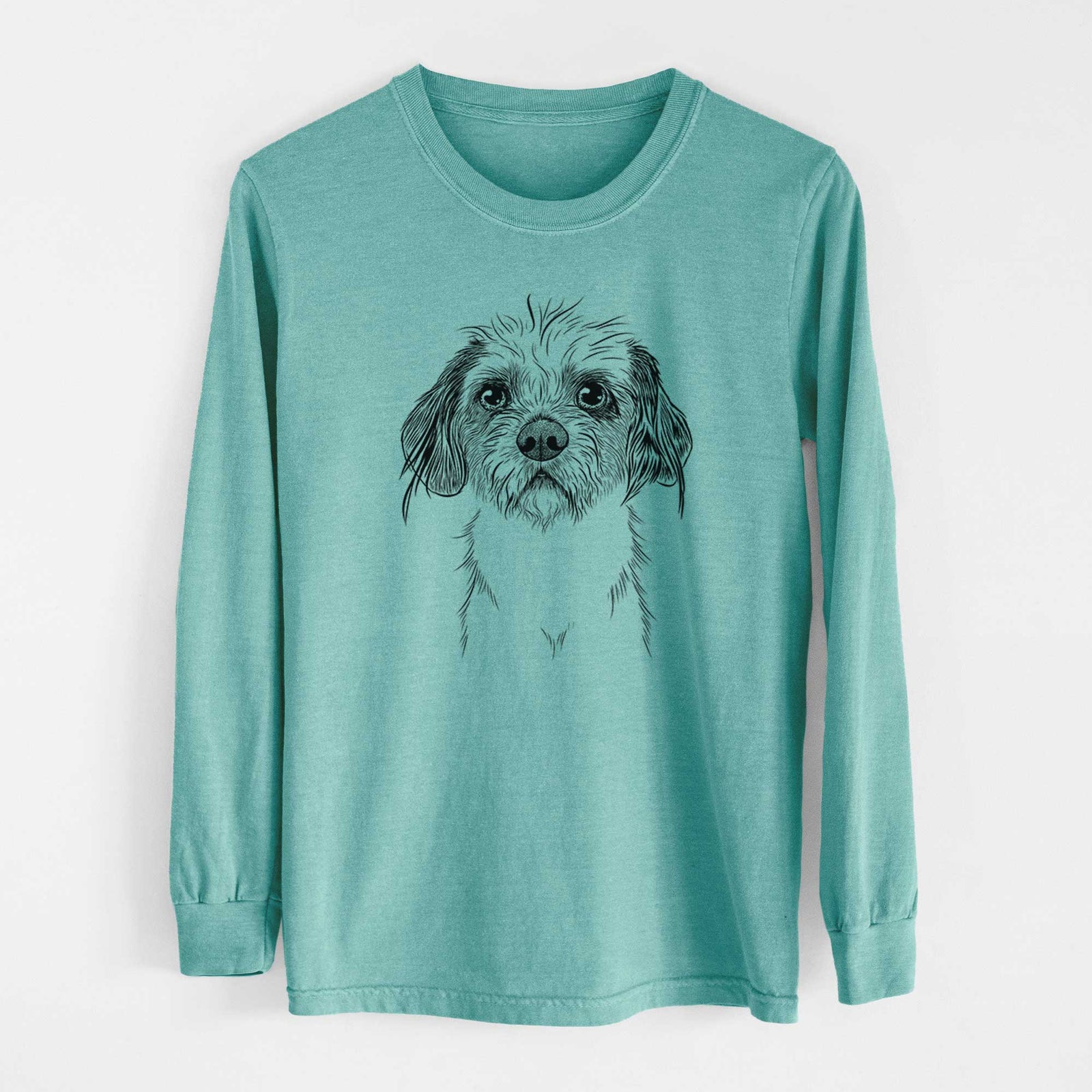 Bare Tiny Tucker the Mixed Breed - Heavyweight 100% Cotton Long Sleeve