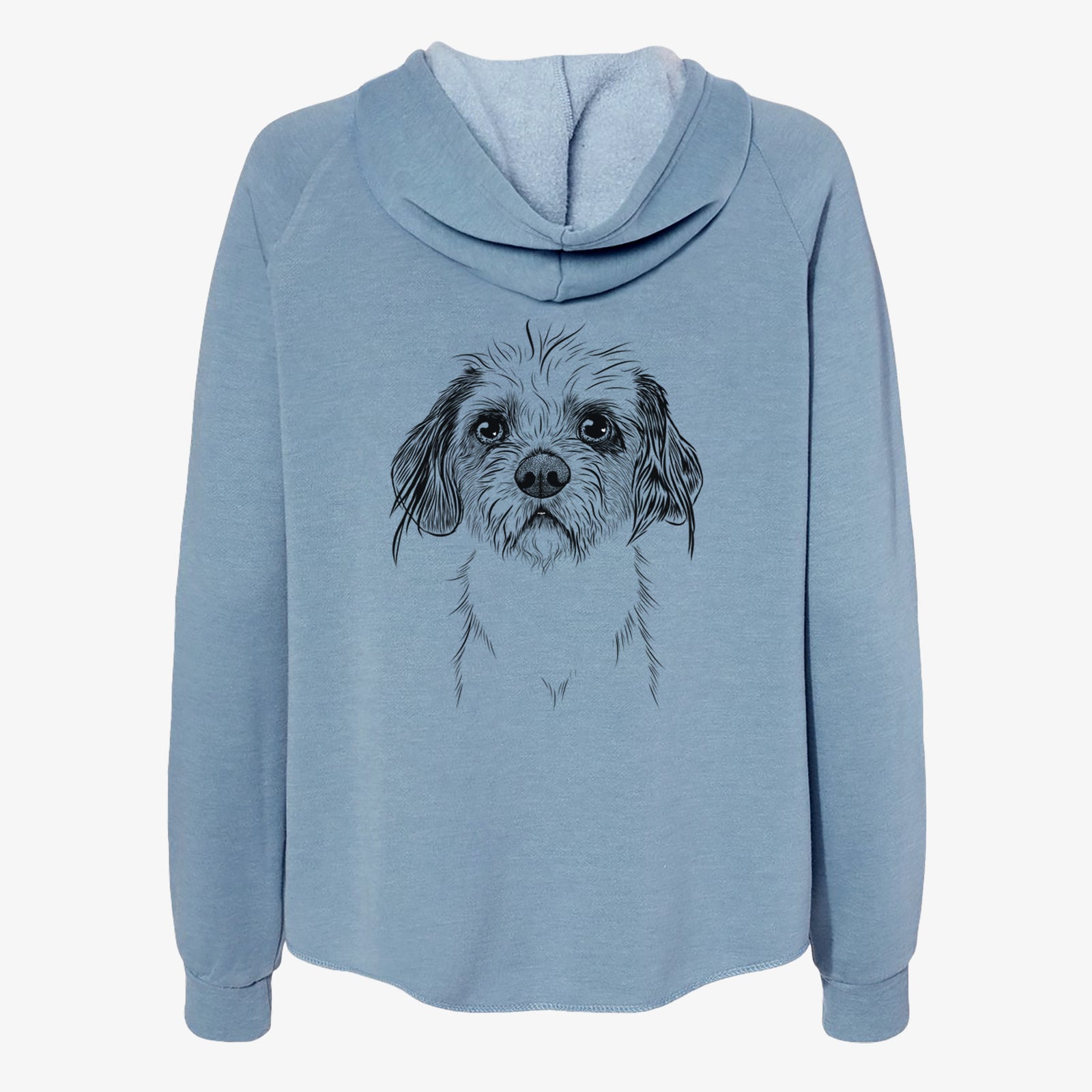 Tiny Tucker the Mixed Breed - Women's Cali Wave Zip-Up Sweatshirt