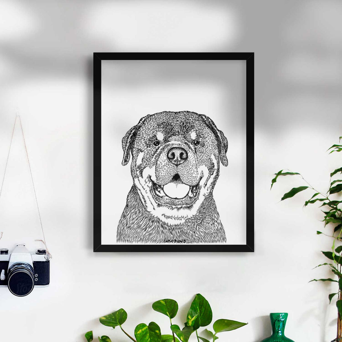 Titan the Rottweiler Art Print
