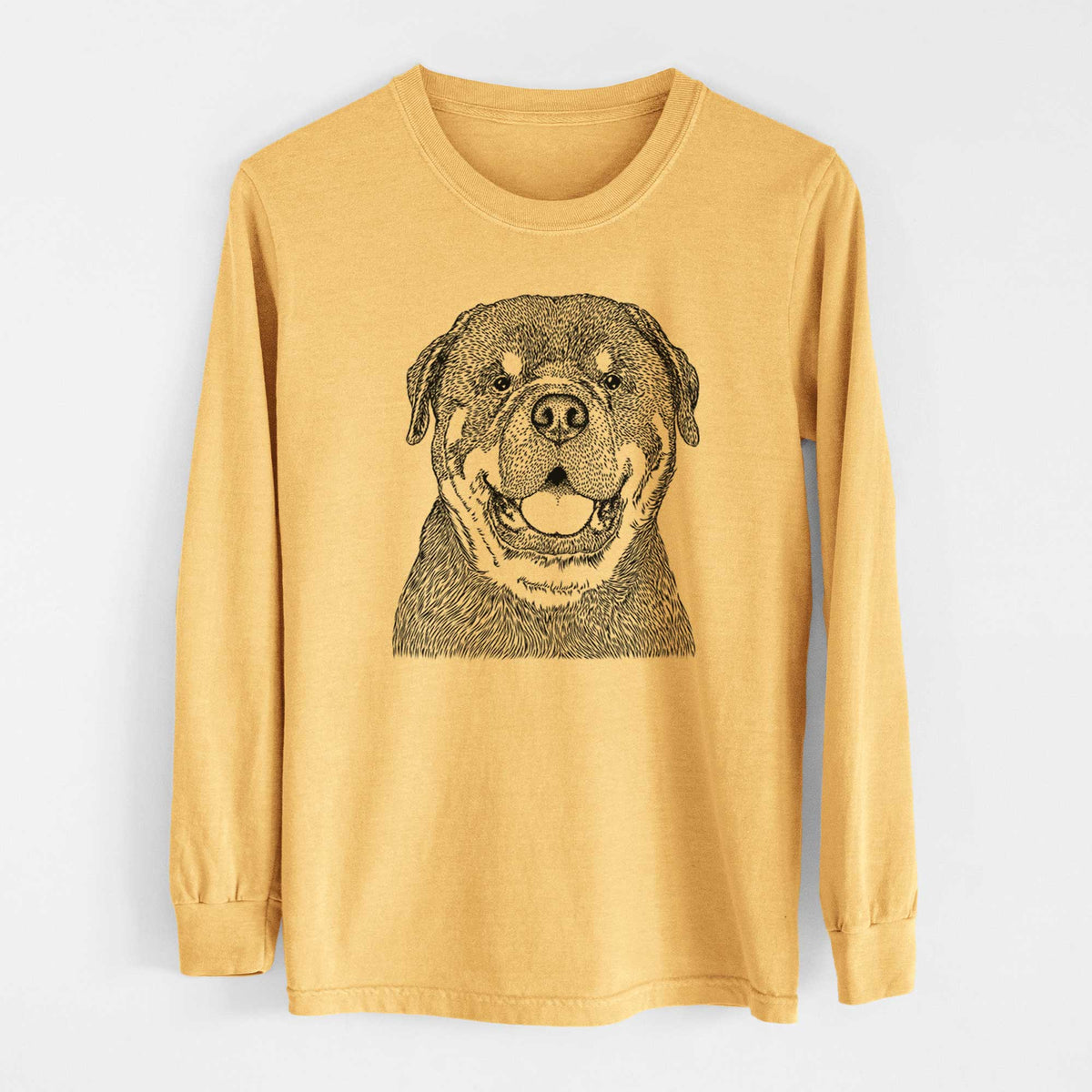 Bare Titan the Rottweiler - Heavyweight 100% Cotton Long Sleeve
