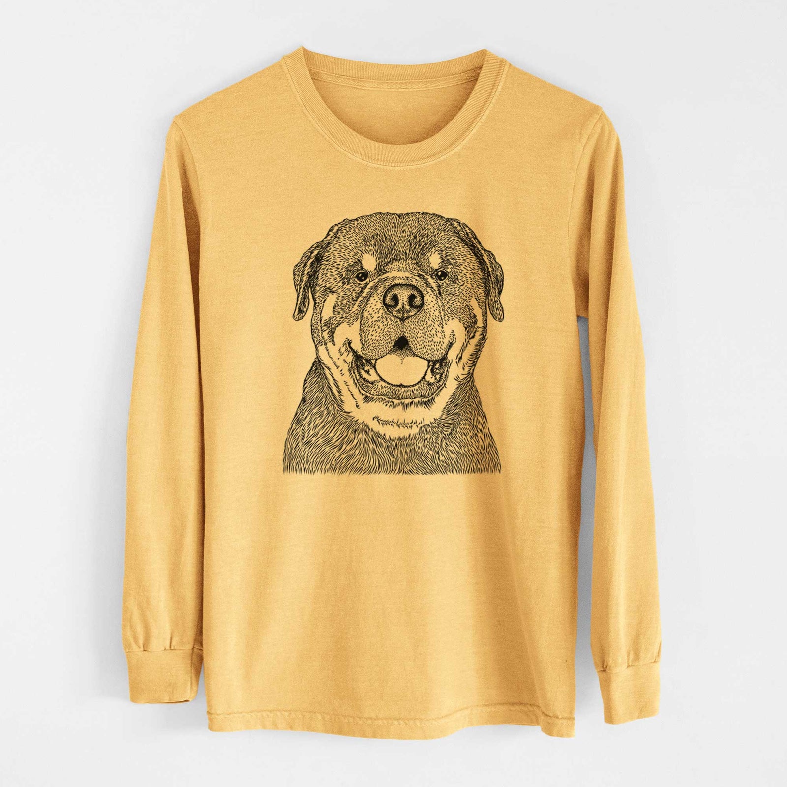 Bare Titan the Rottweiler - Heavyweight 100% Cotton Long Sleeve