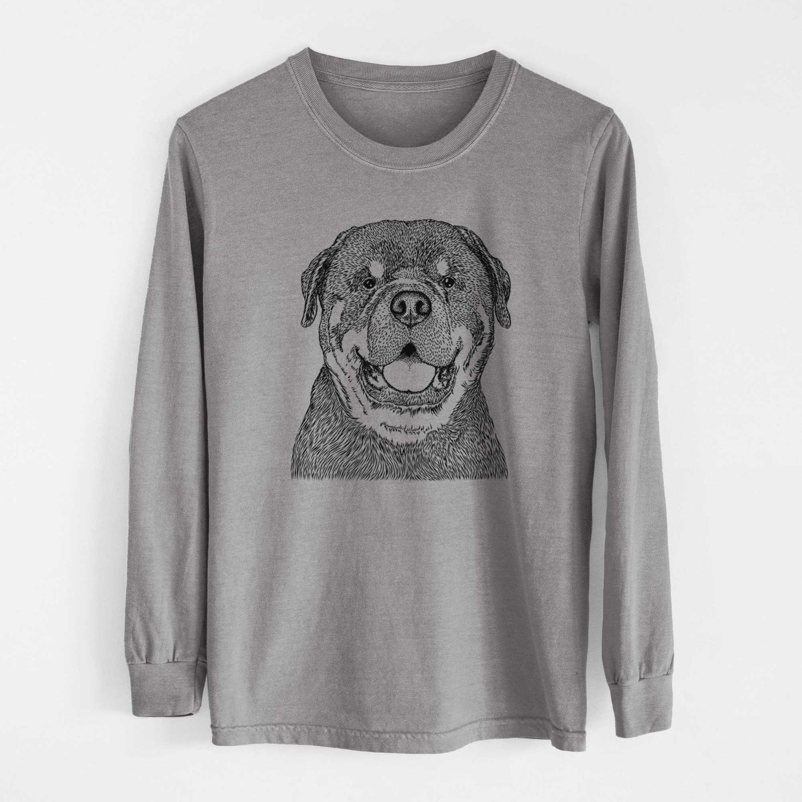 Bare Titan the Rottweiler - Heavyweight 100% Cotton Long Sleeve