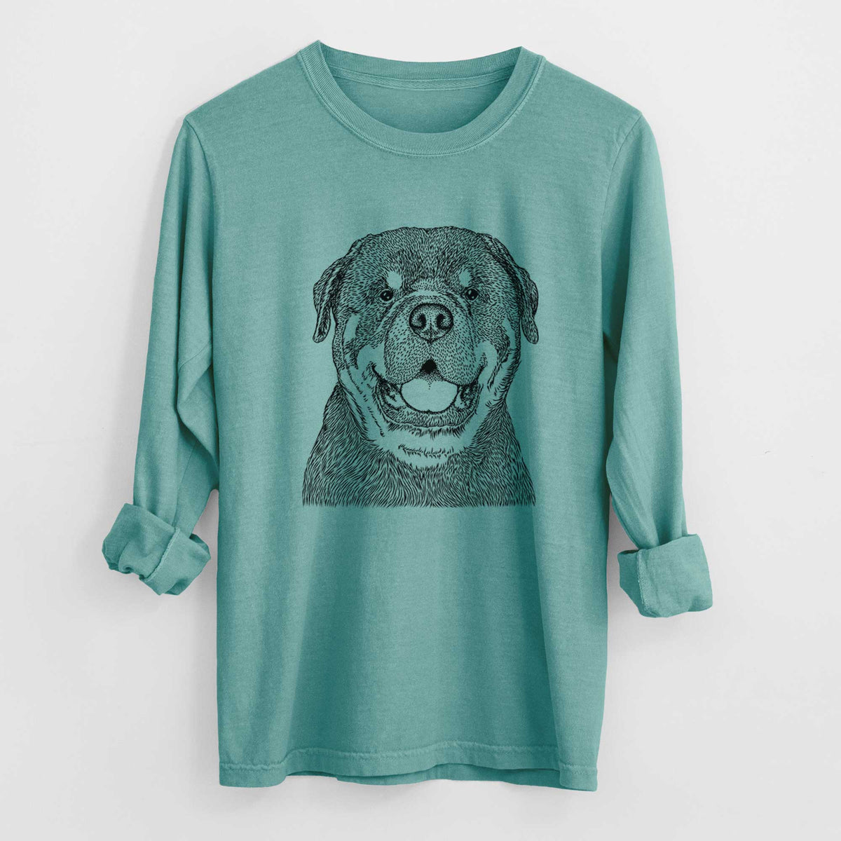 Bare Titan the Rottweiler - Heavyweight 100% Cotton Long Sleeve