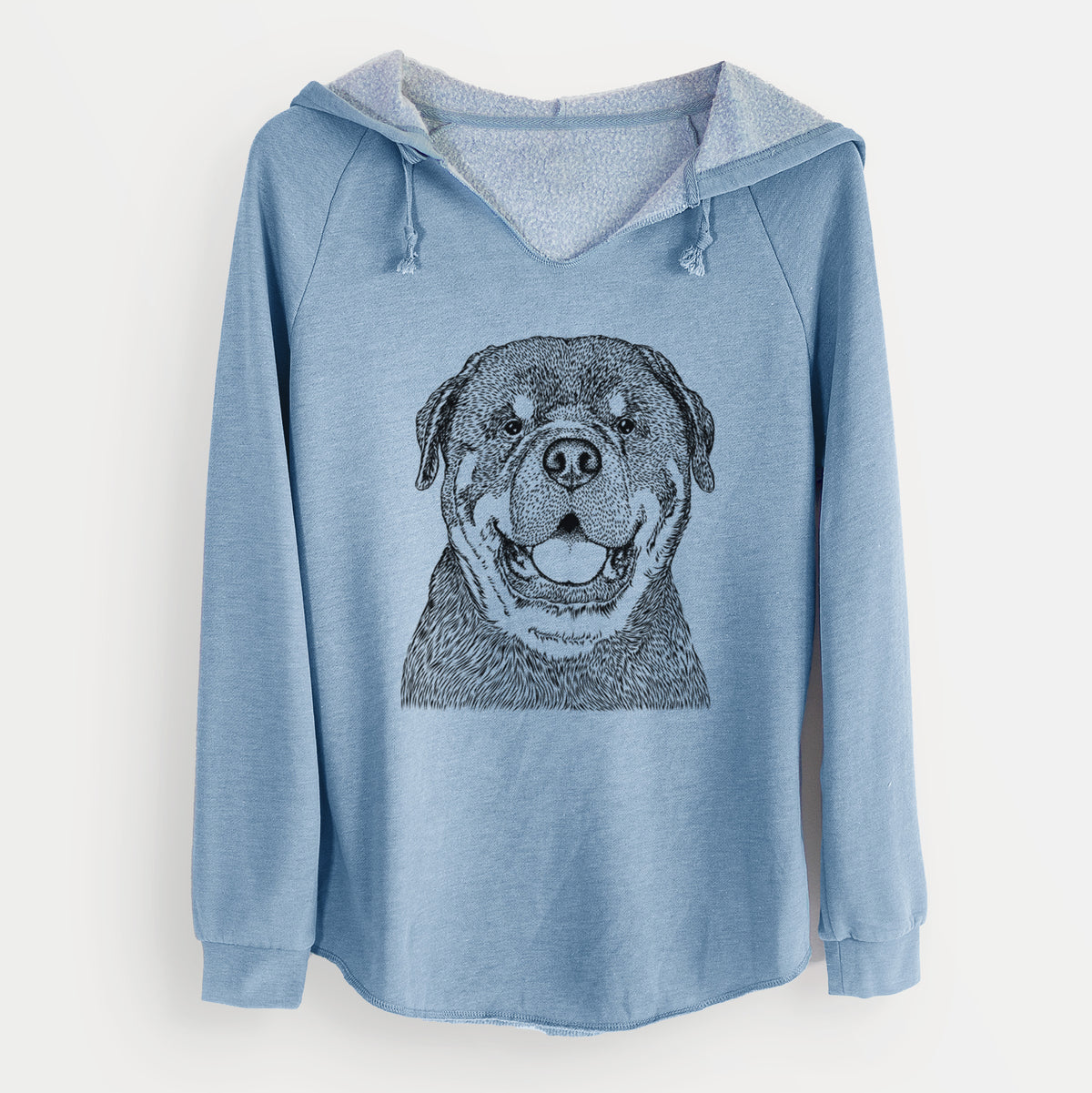 Bare Titan the Rottweiler - Cali Wave Hooded Sweatshirt