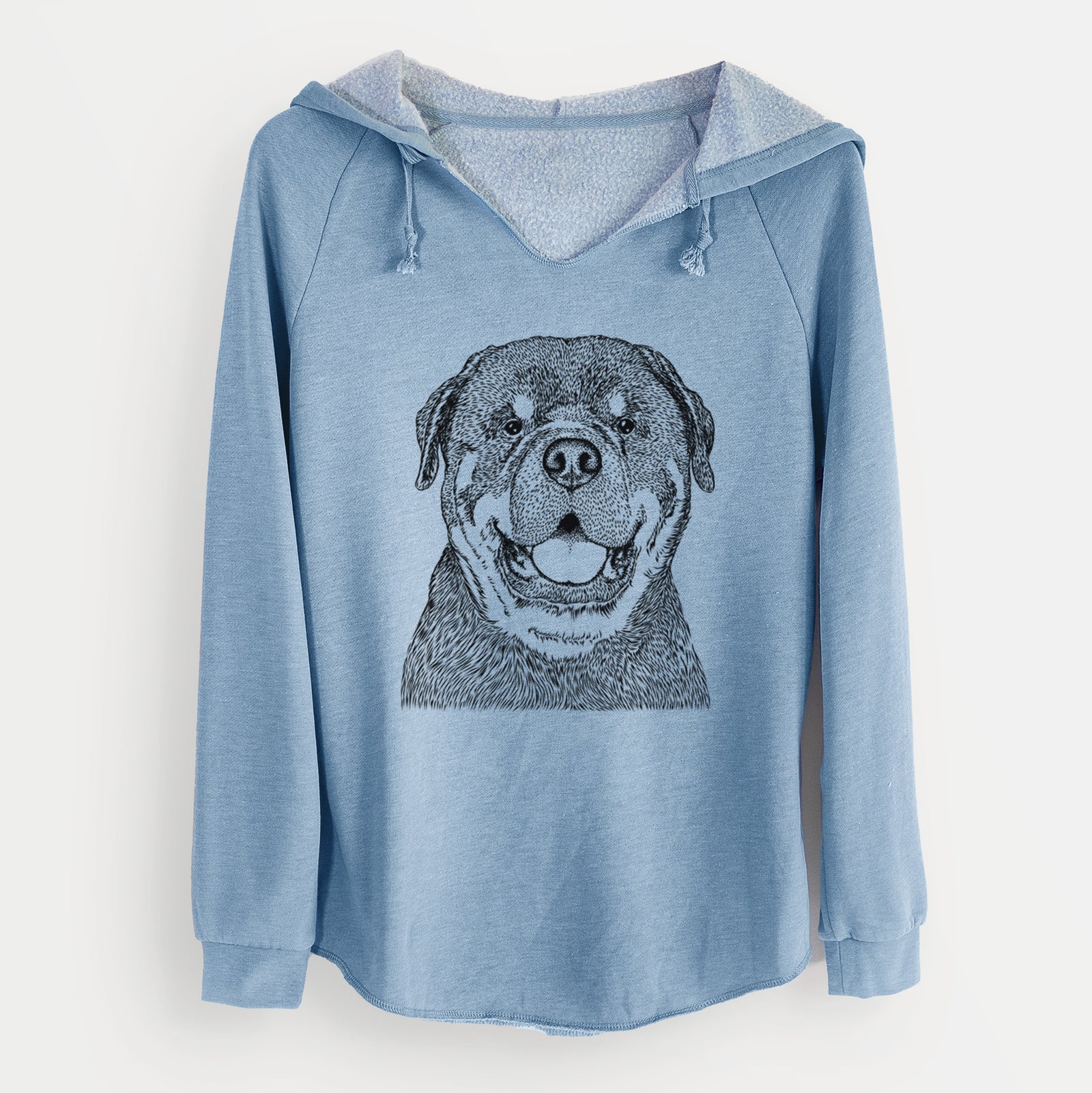 Bare Titan the Rottweiler - Cali Wave Hooded Sweatshirt