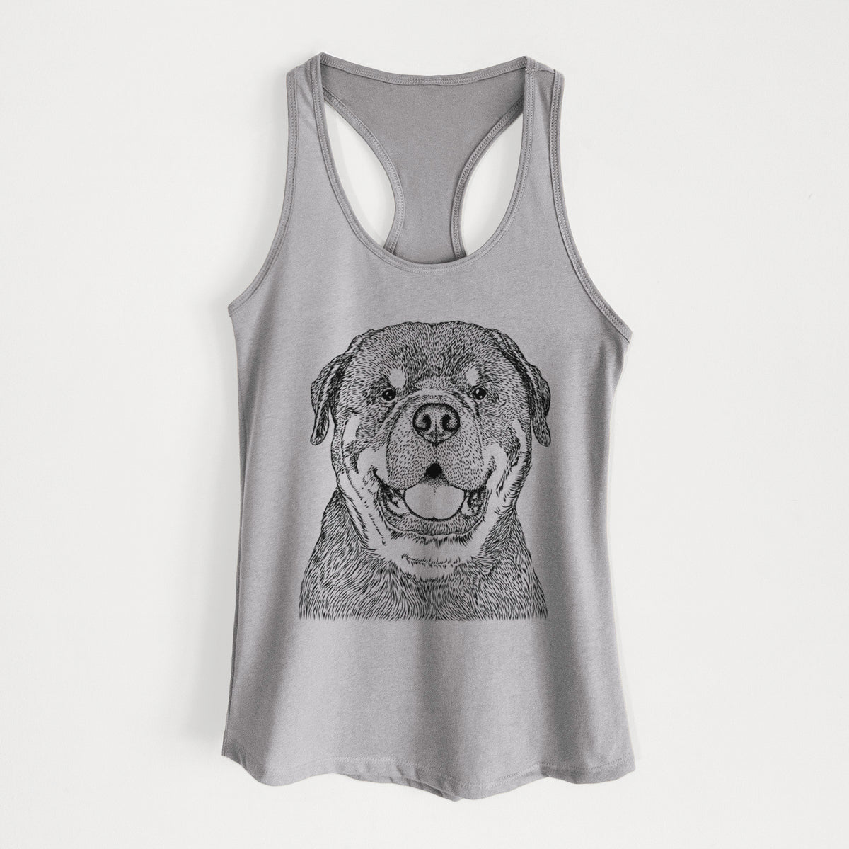 Titan the Rottweiler - Women&#39;s Racerback Tanktop