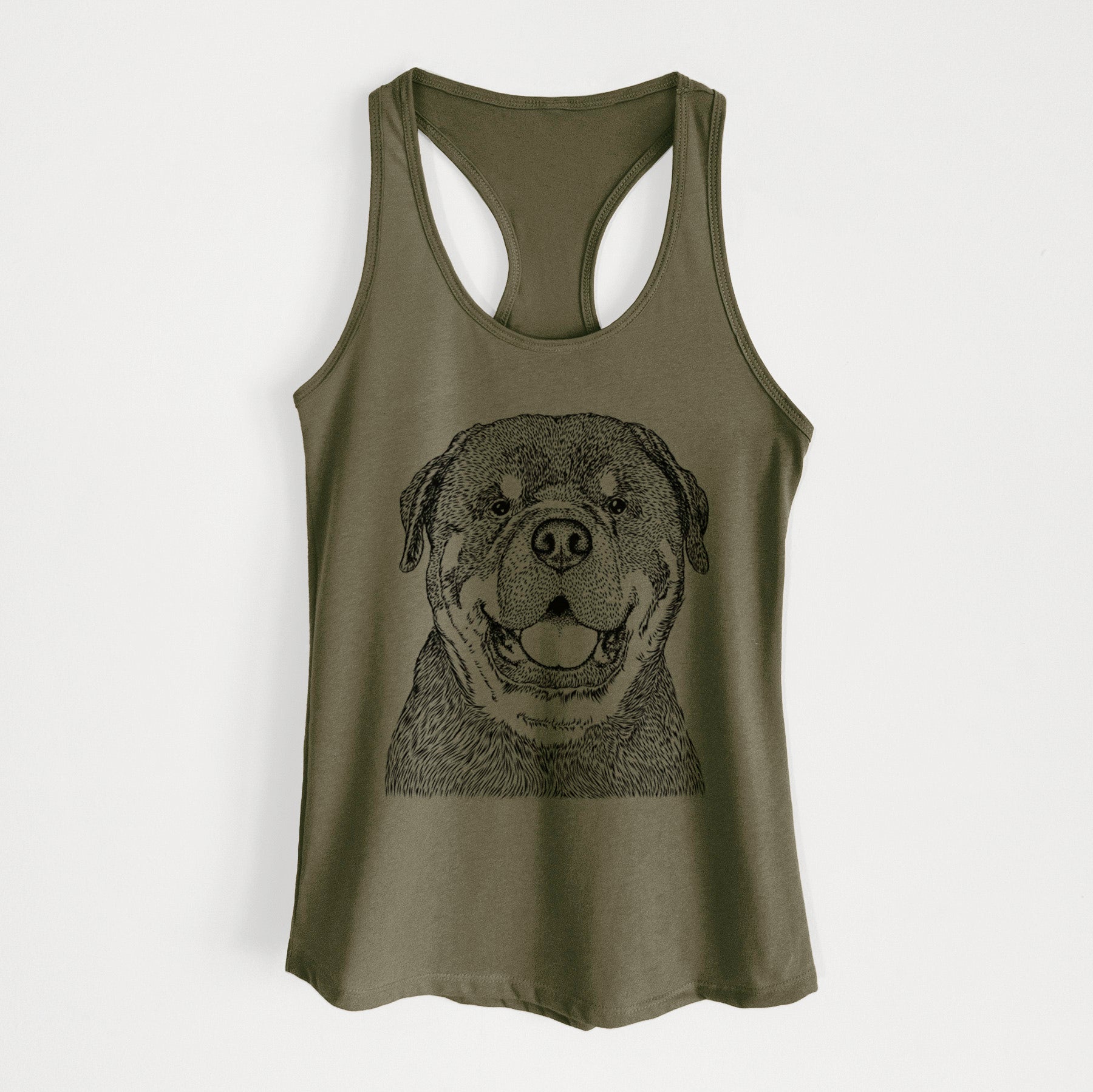 Titan the Rottweiler - Women's Racerback Tanktop