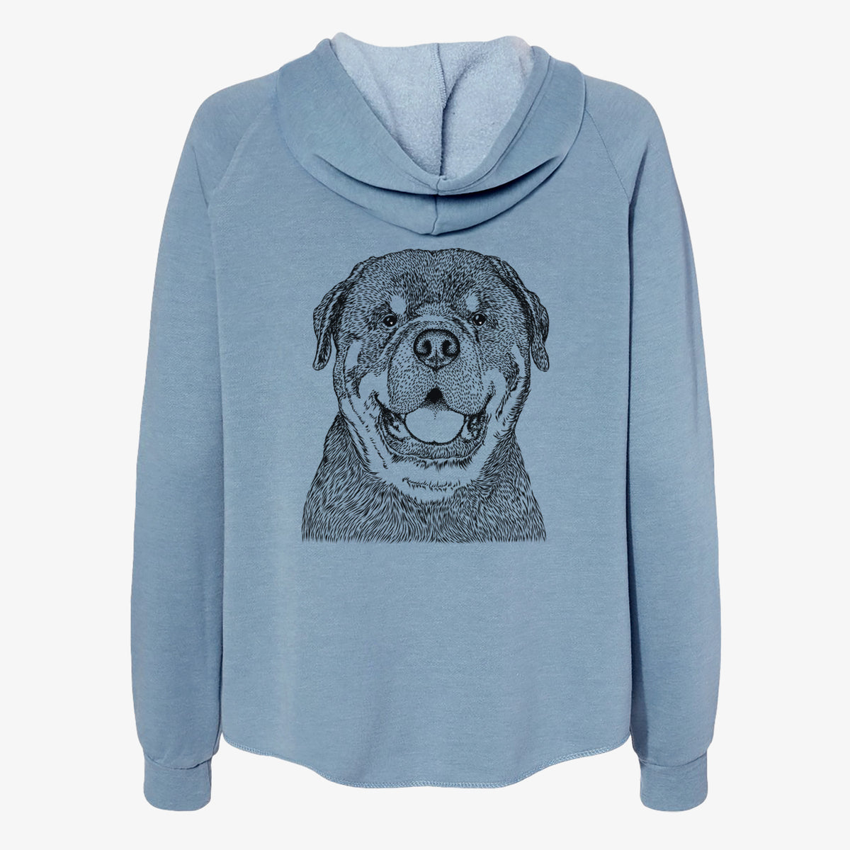 Titan the Rottweiler - Women's Cali Wave Zip-Up Sweatshirt