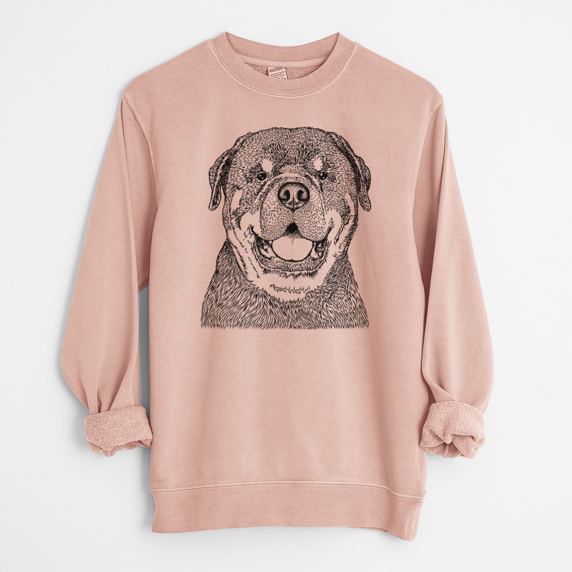 Bare Titan the Rottweiler - Unisex Pigment Dyed Crew Sweatshirt