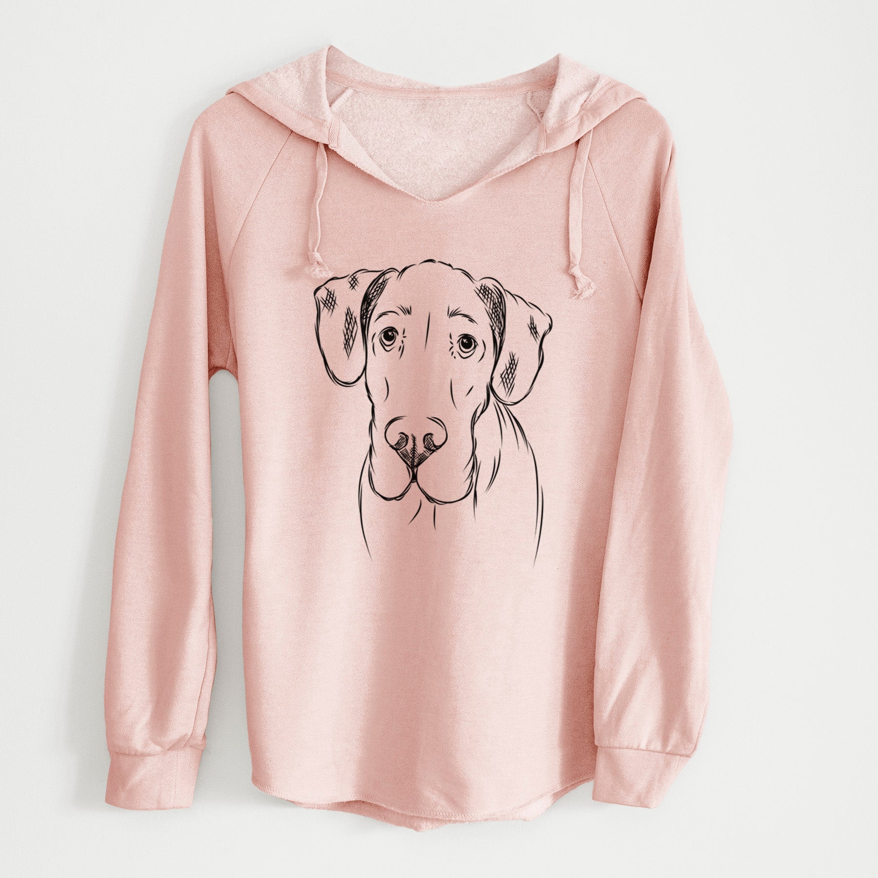 Bare Titus the Great Dane - Cali Wave Hooded Sweatshirt