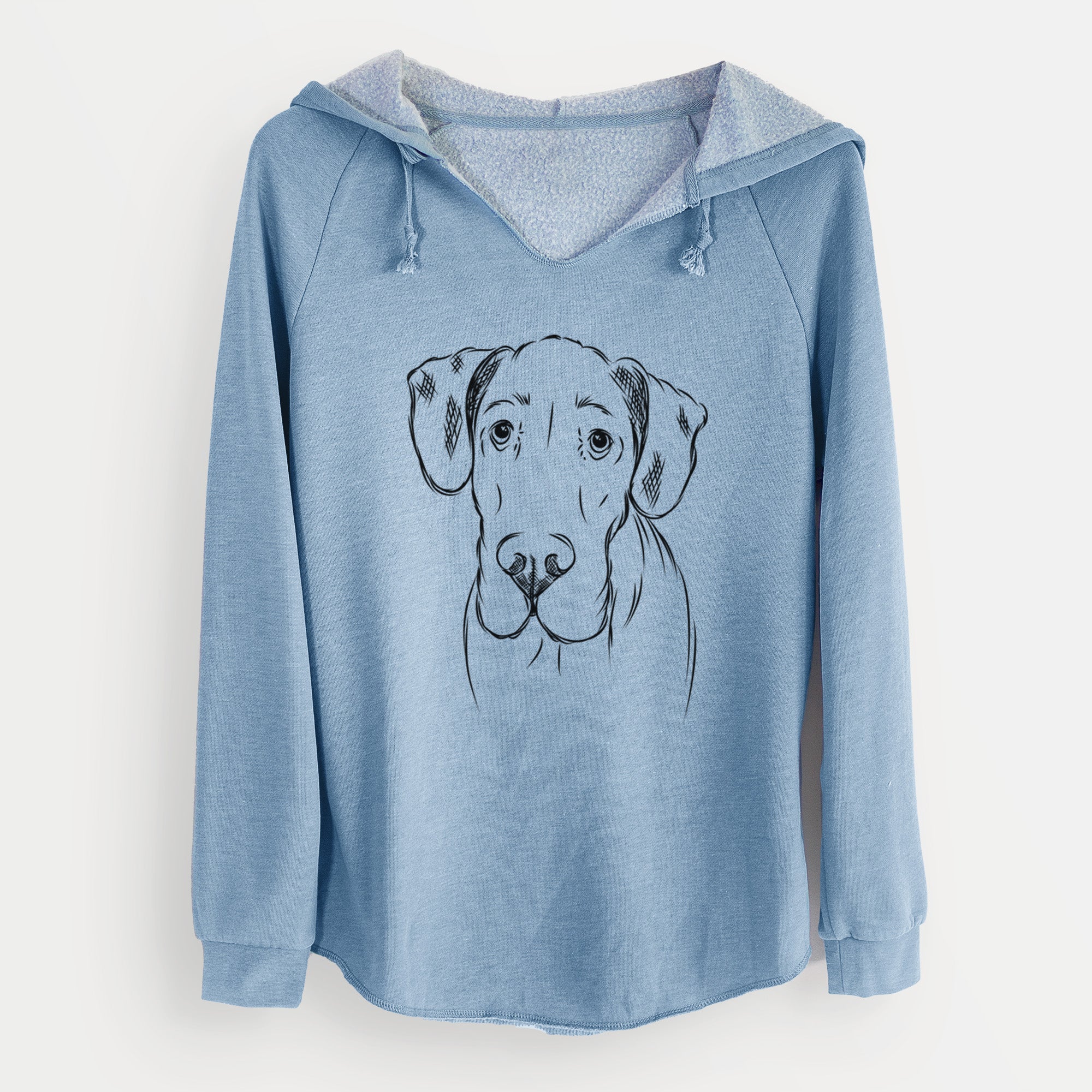 Bare Titus the Great Dane - Cali Wave Hooded Sweatshirt