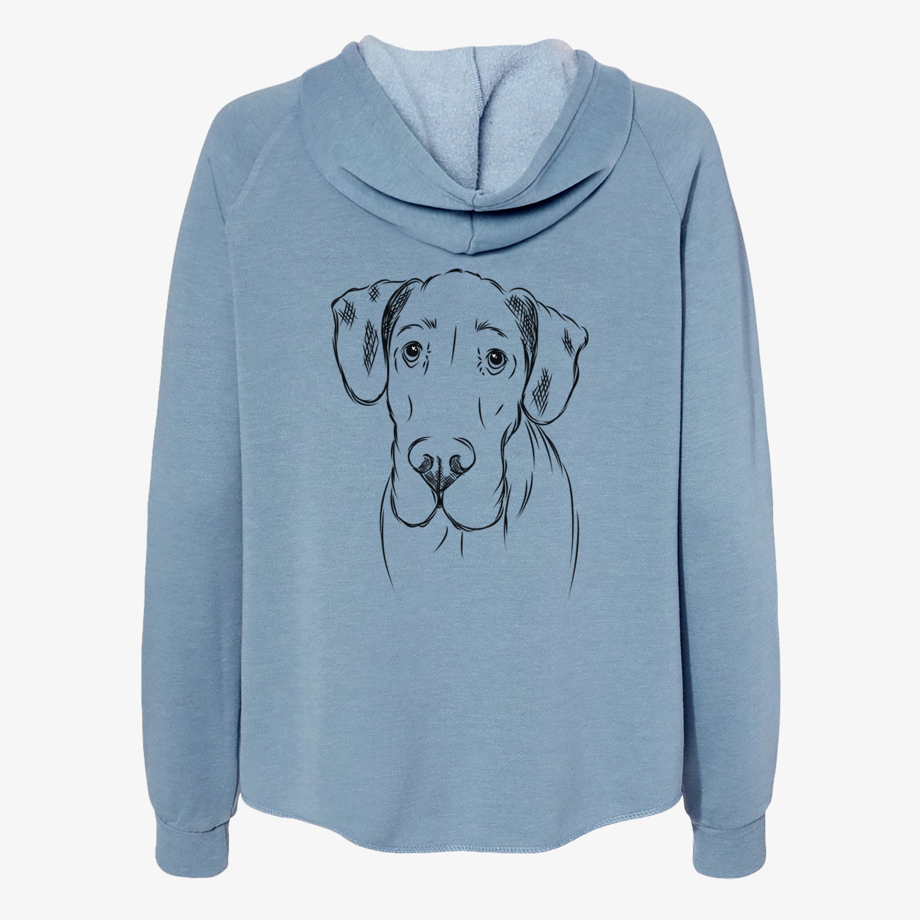 Titus the Great Dane - Women's Cali Wave Zip-Up Sweatshirt