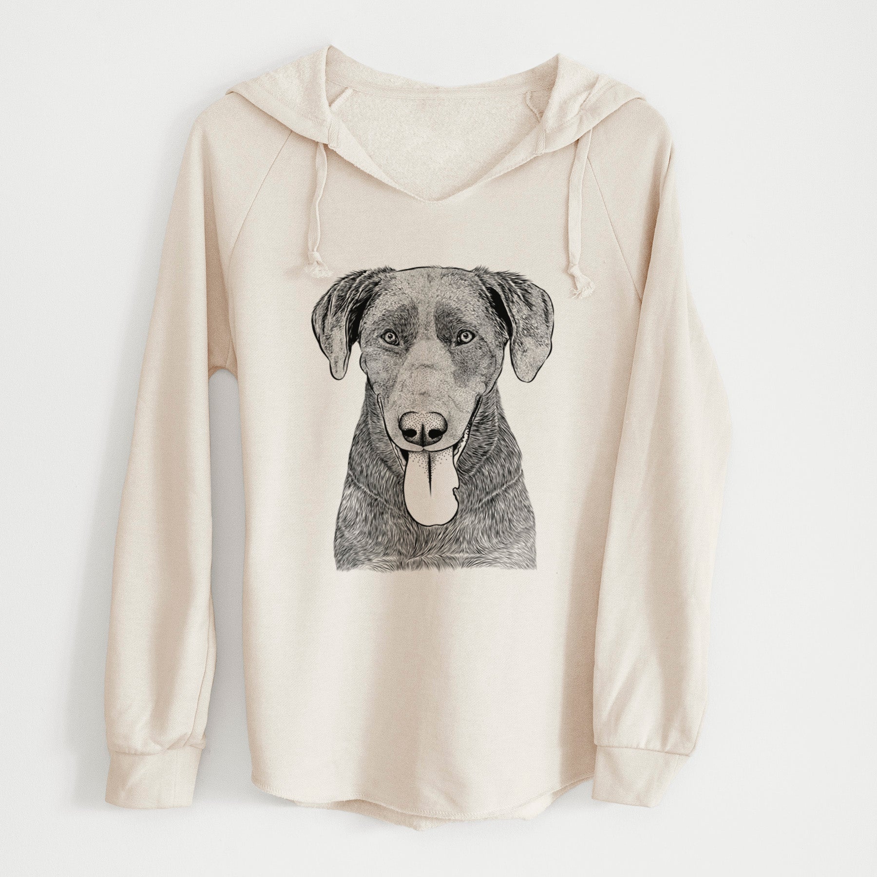 Bare Tobes the Chocolate Lab - Cali Wave Hooded Sweatshirt