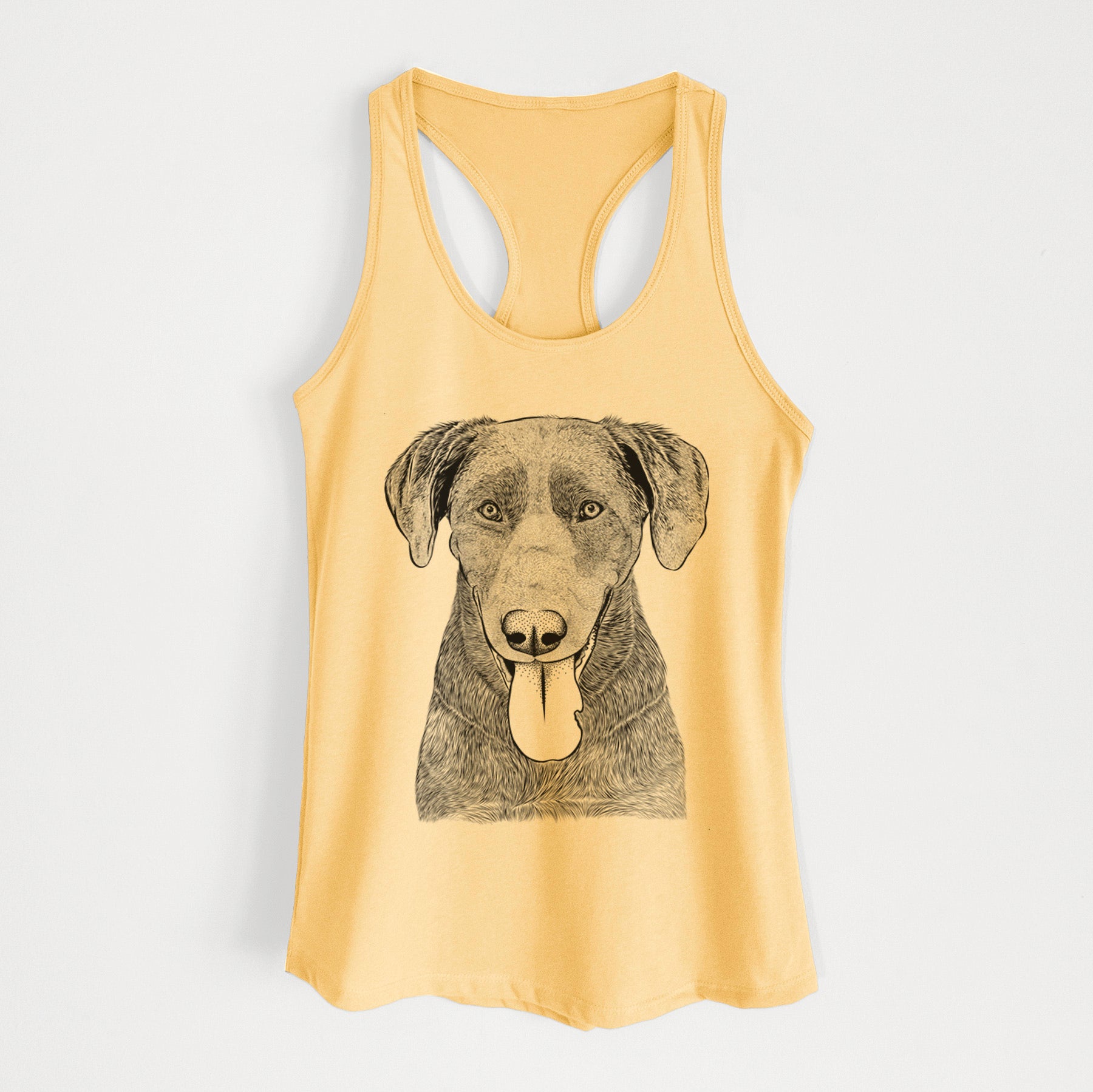 Tobes the Chocolate Lab - Women's Racerback Tanktop