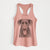 Tobes the Chocolate Lab - Women's Racerback Tanktop