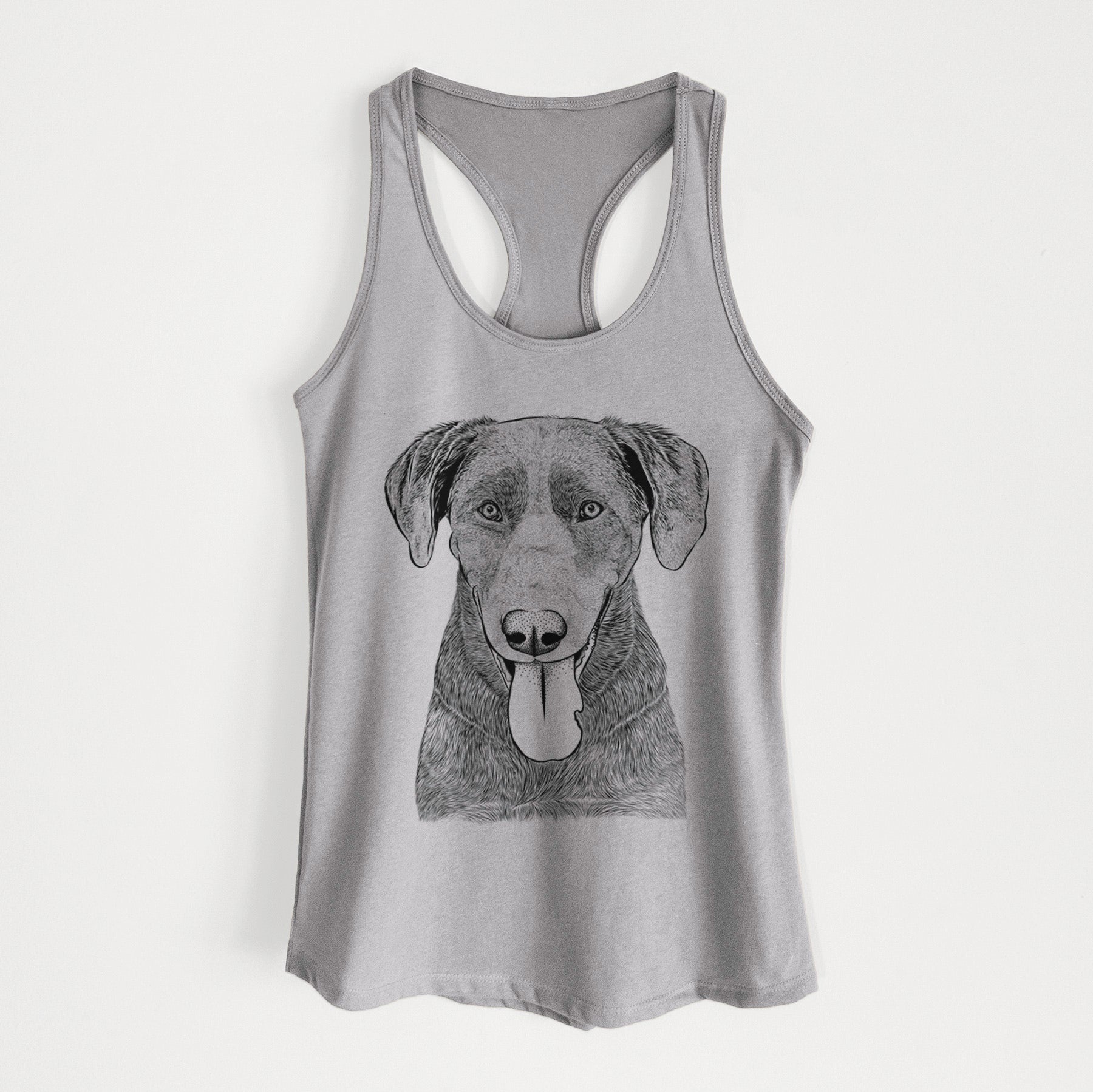 Tobes the Chocolate Lab - Women's Racerback Tanktop