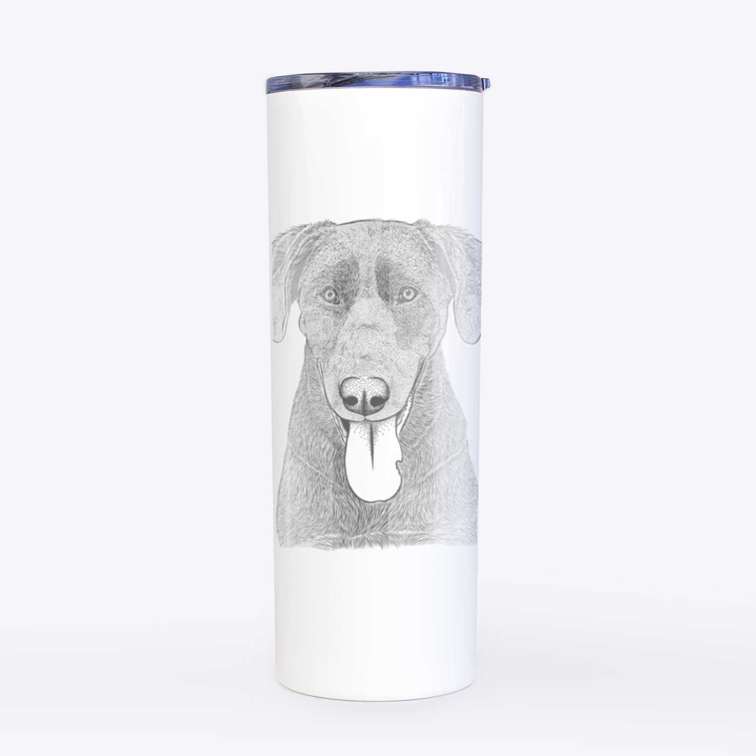 Tobes the Chocolate Lab - 20oz Skinny Tumbler