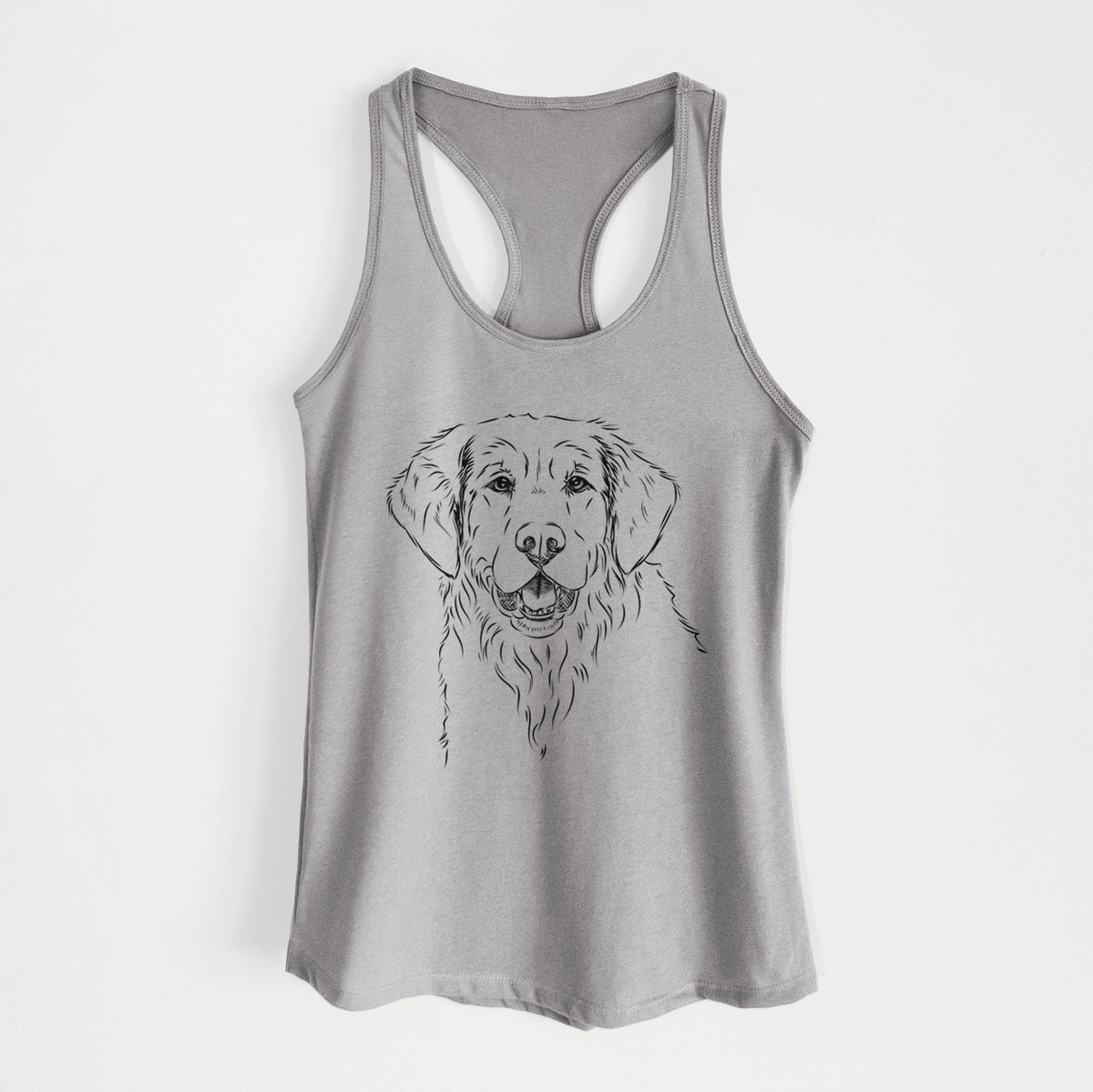 Toby the Golden Retriever - Women&#39;s Racerback Tanktop