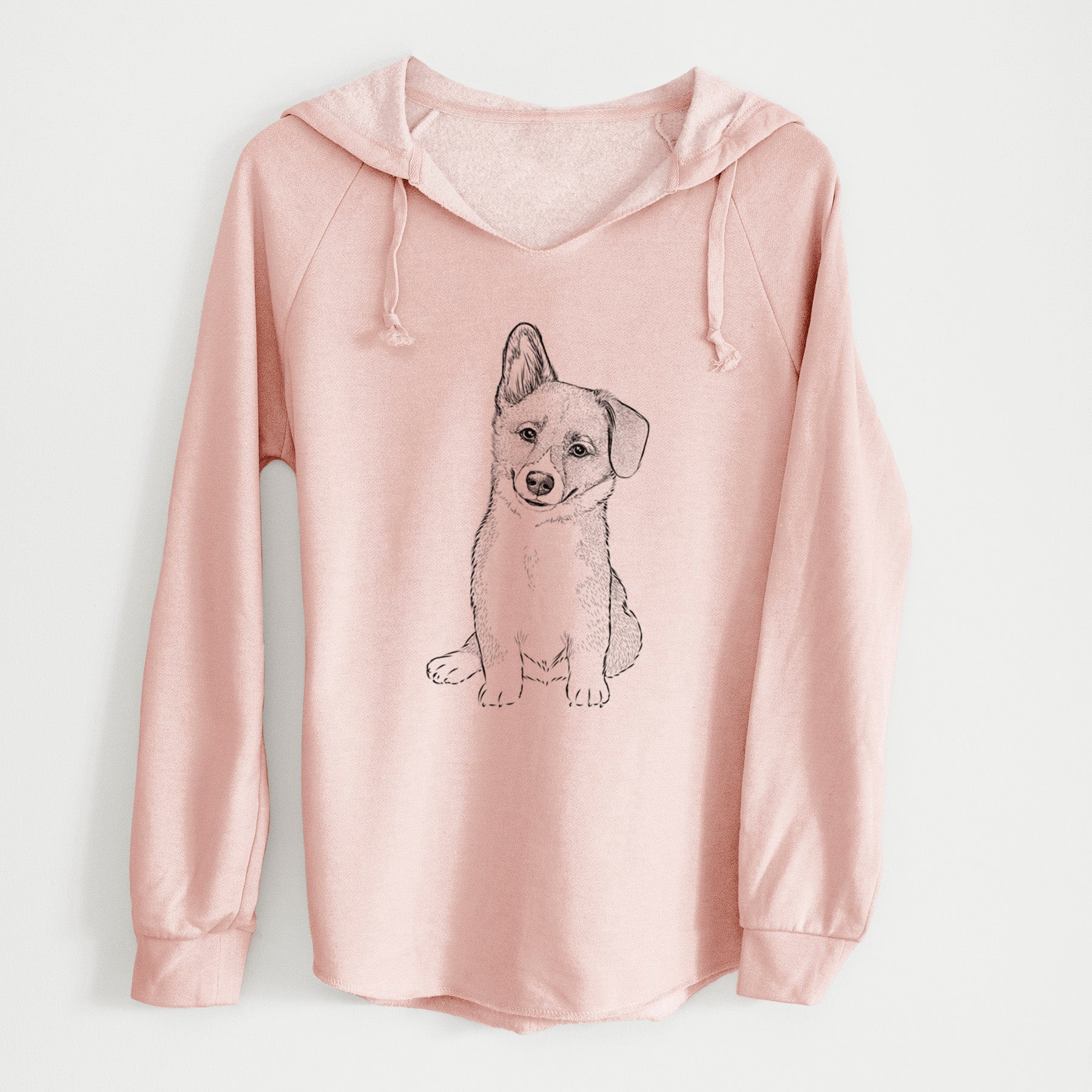 Bare Toby the Corgi Puppy - Cali Wave Hooded Sweatshirt