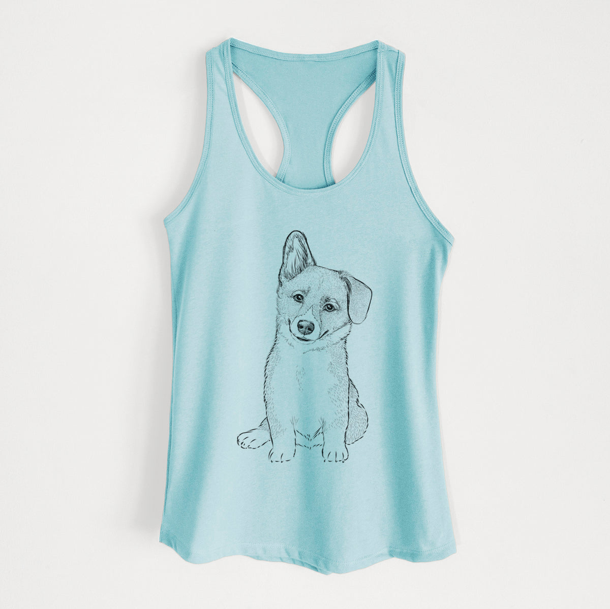 Toby the Corgi Puppy - Women's Racerback Tanktop