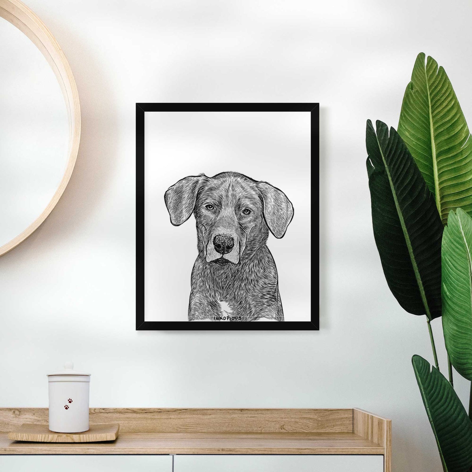Tom the Lab Dane Mix Art Print