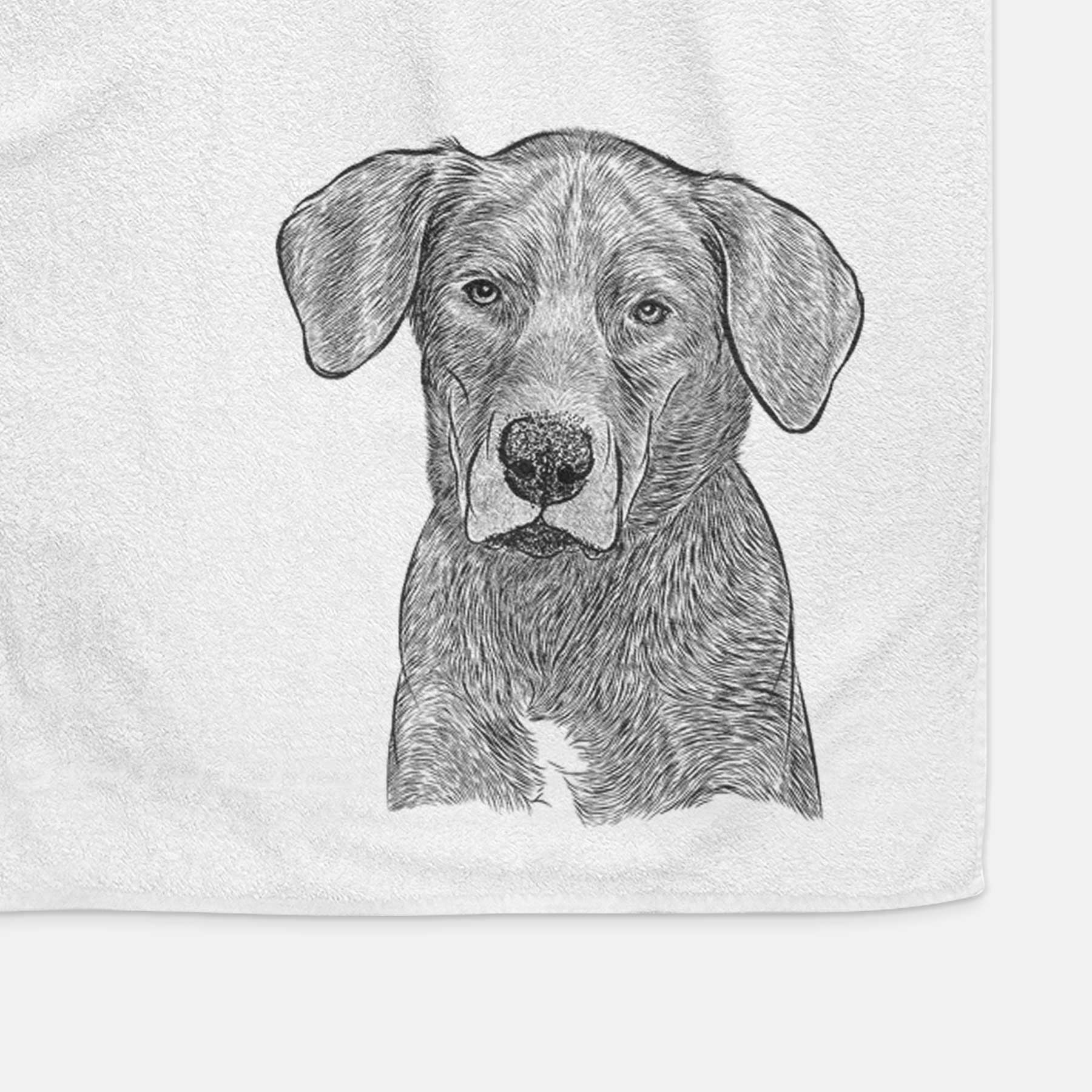 Tom the Lab Dane Mix Decorative Hand Towel