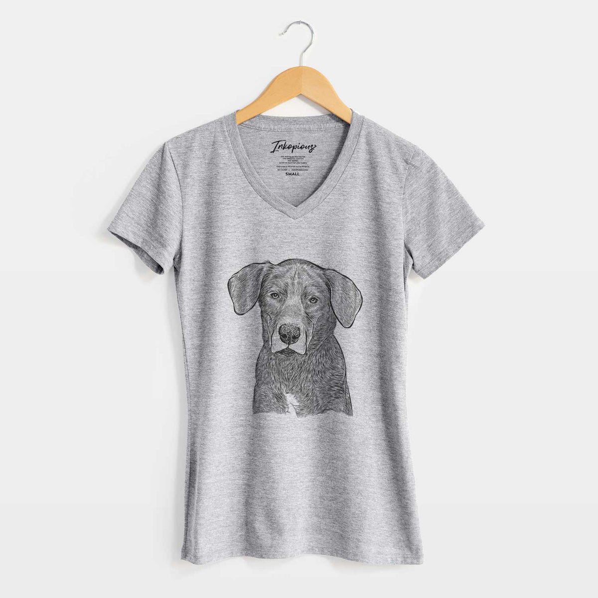 Bare Tom the Lab Dane Mix - Women's V-neck Shirt